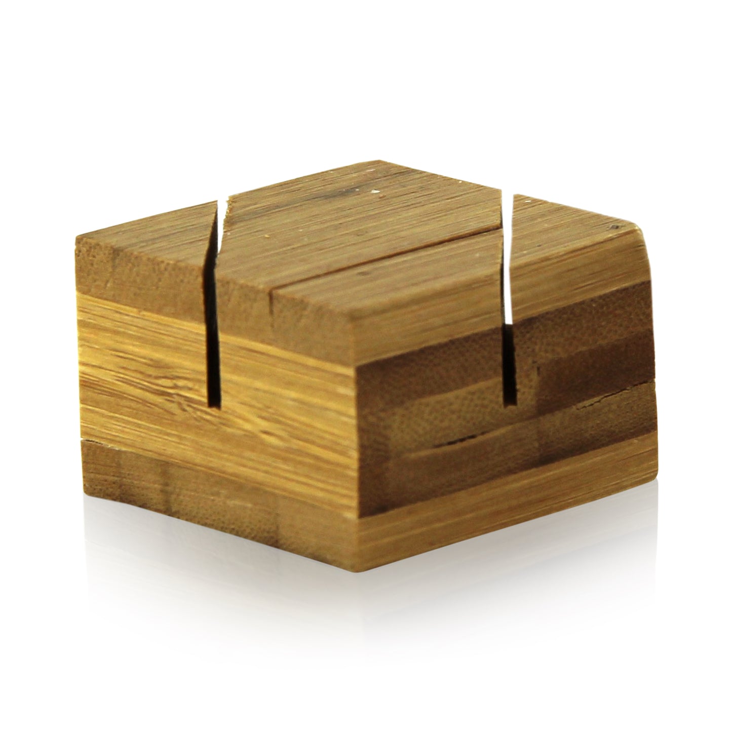 Bamboo Double Card Holder