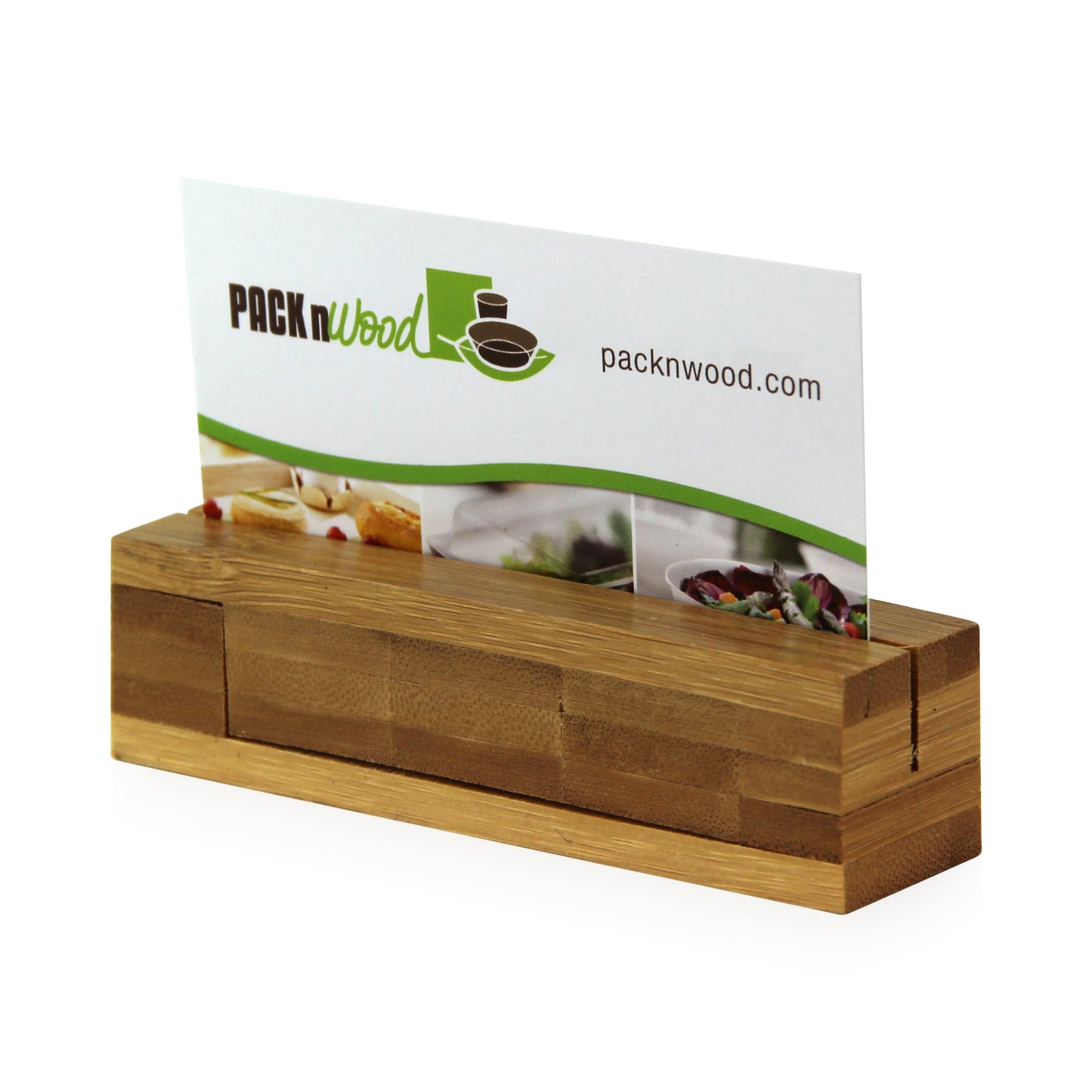 Bamboo Rectangular Card Holder