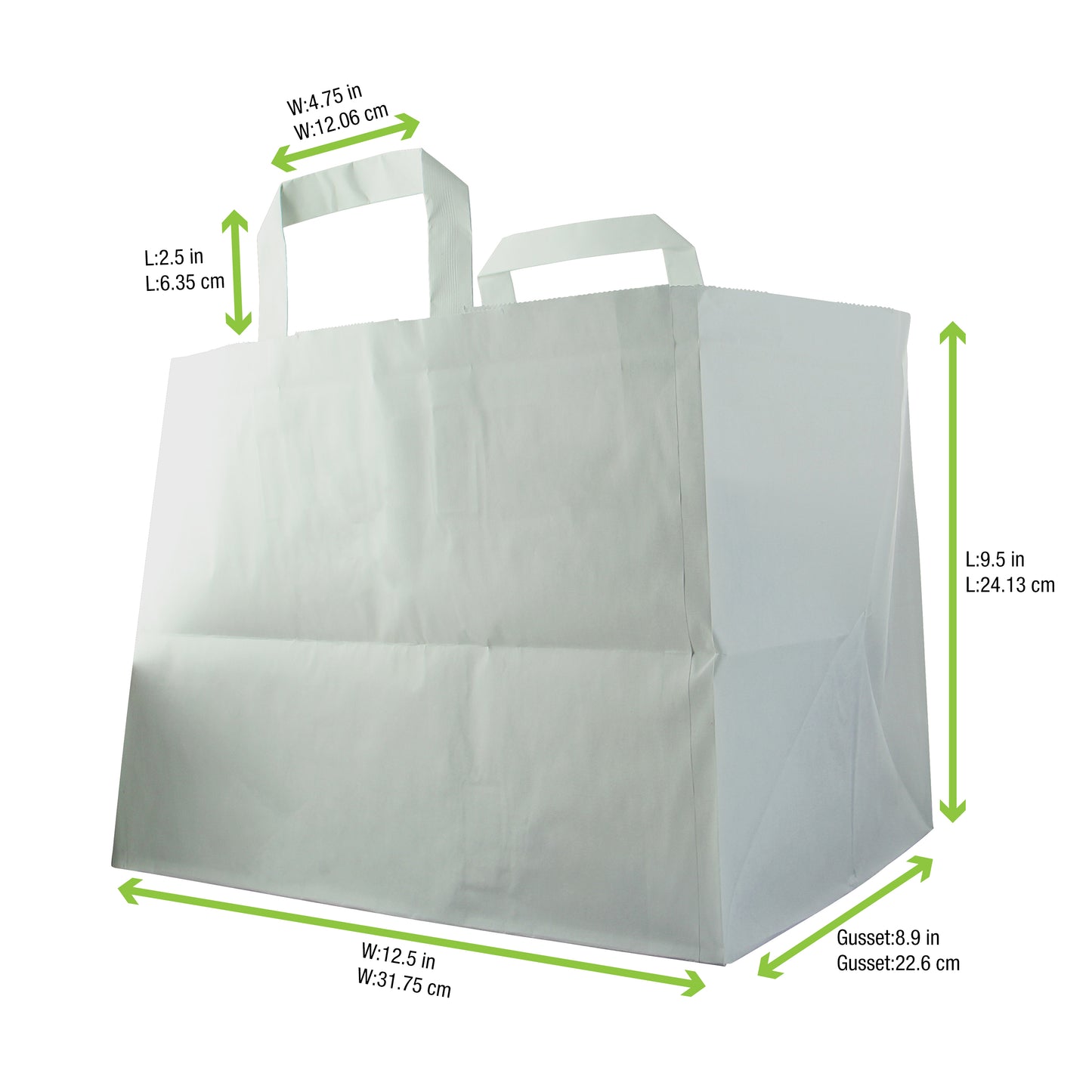 White Paper Carrier Bag