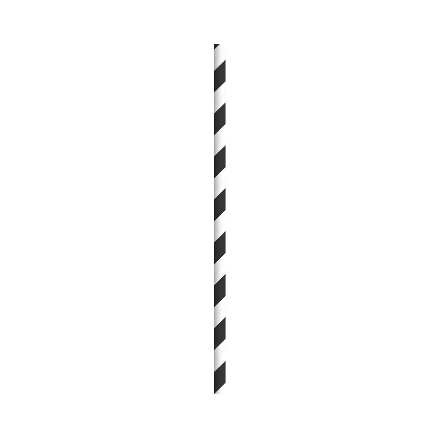 Durable Striped Cocktail Paper Straws - Unwrapped