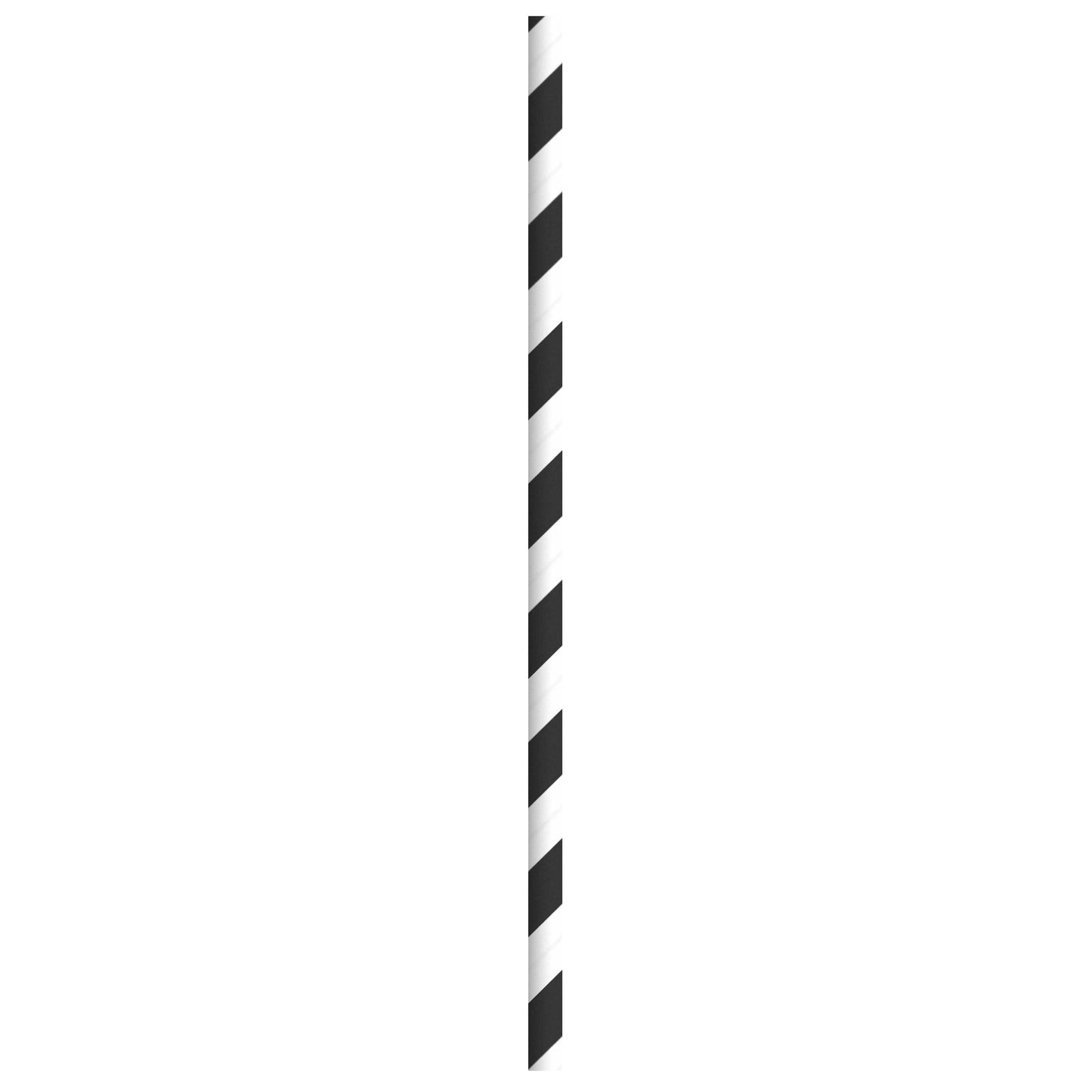 Durable Striped Cocktail Paper Straws - Wrapped