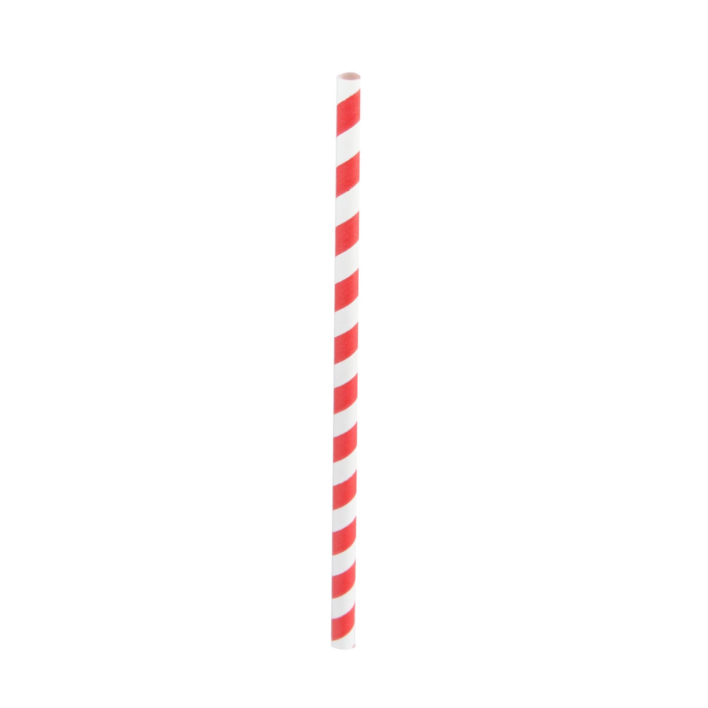 Durable Striped Smoothie Paper Straws - Unwrapped