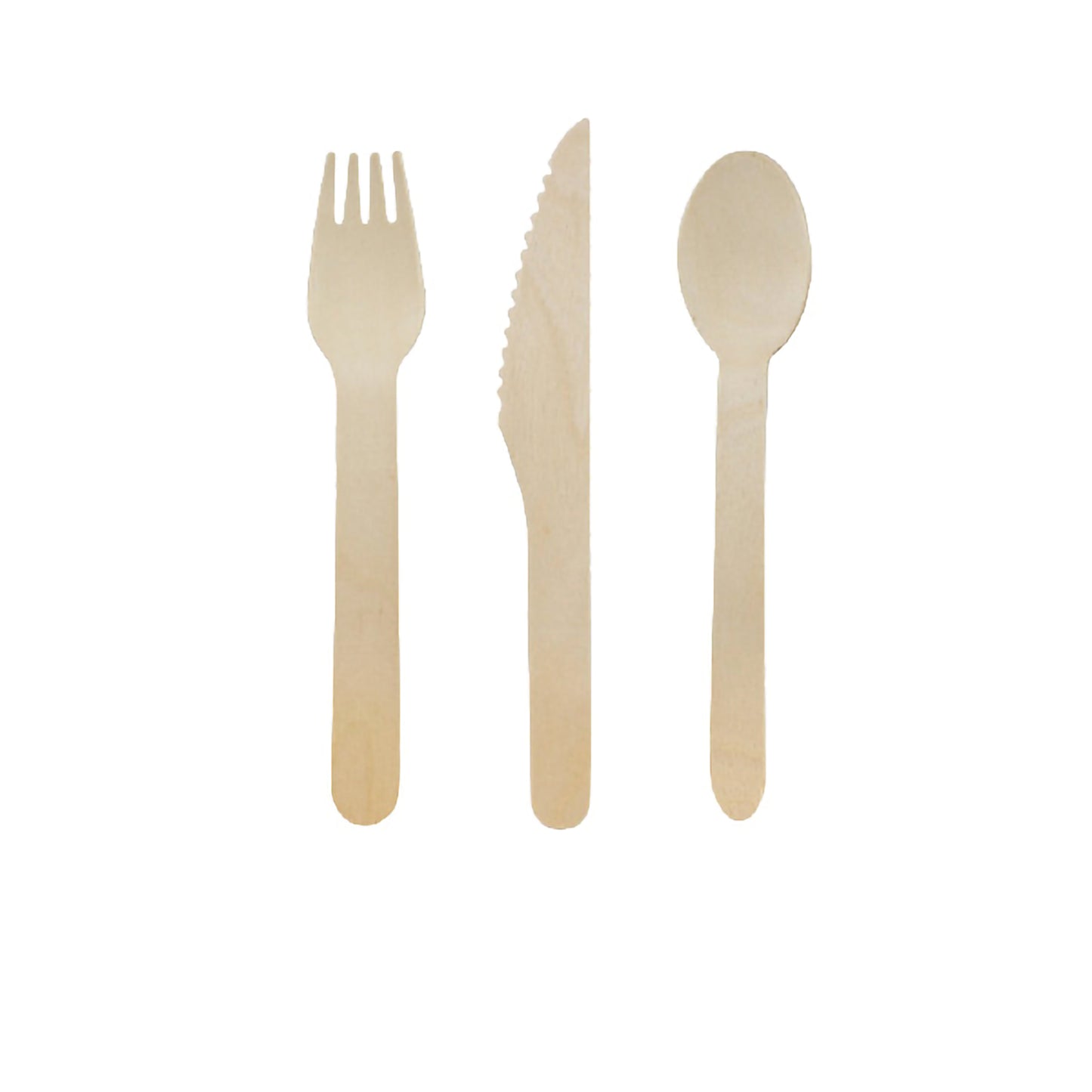 Wooden Cutlery 3/1 kit (Knife + Fork + Spoon)