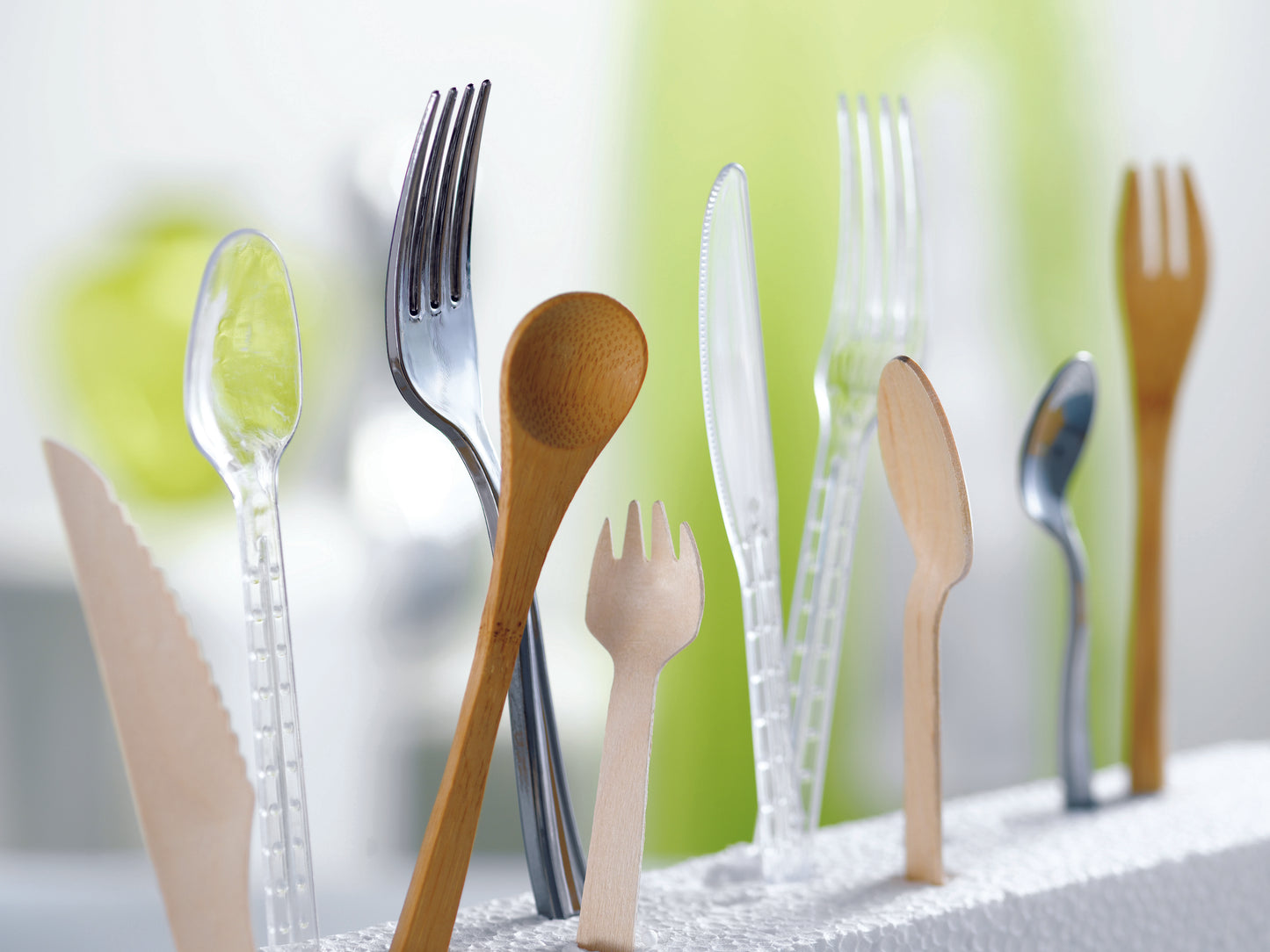 Clear First Class Kit 6/1 (Knife, Fork, Spoon, Napkin + Salt & Pepper)