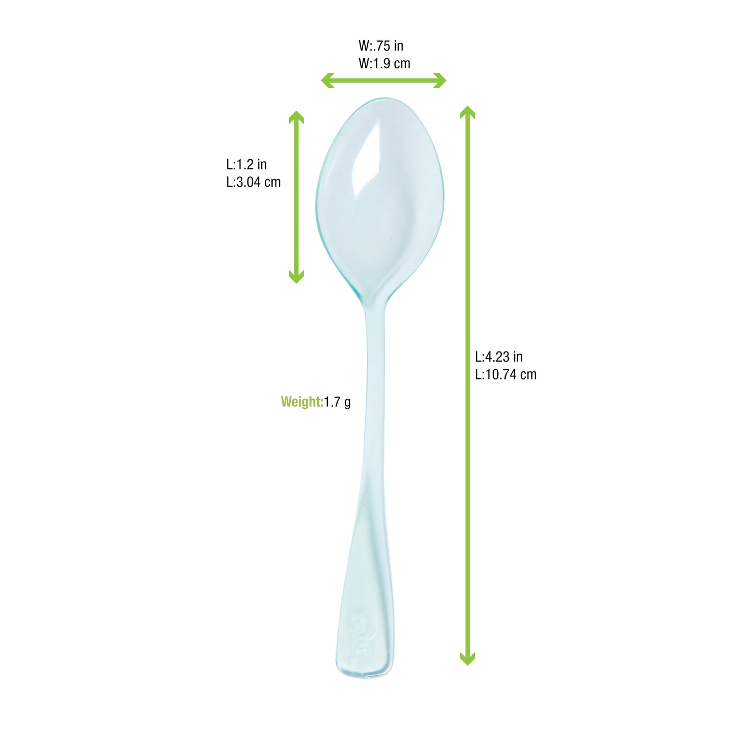 Mini Clear Luxury Spoon