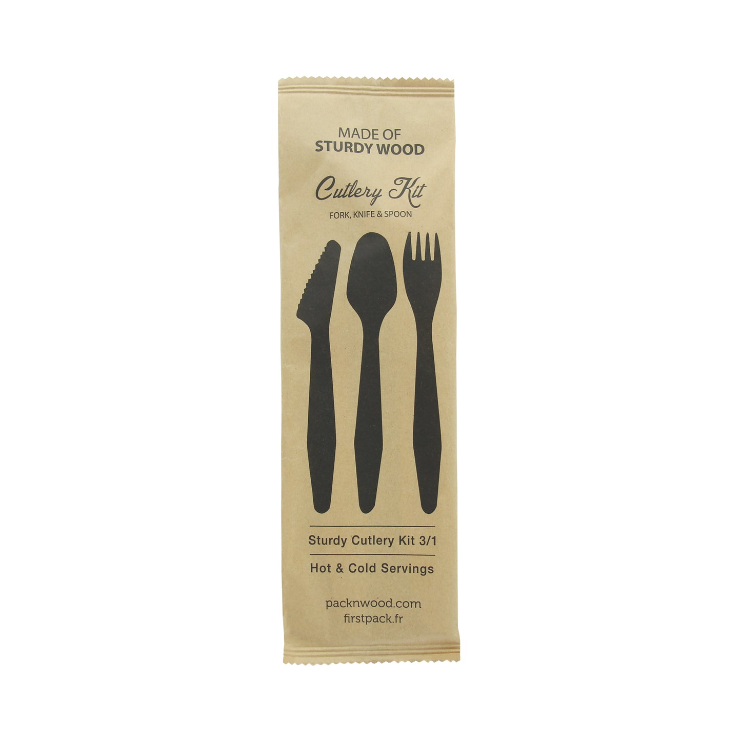 Heavy Weight Wooden Cutlery 3/1 kit (Knife + Fork + Spoon)