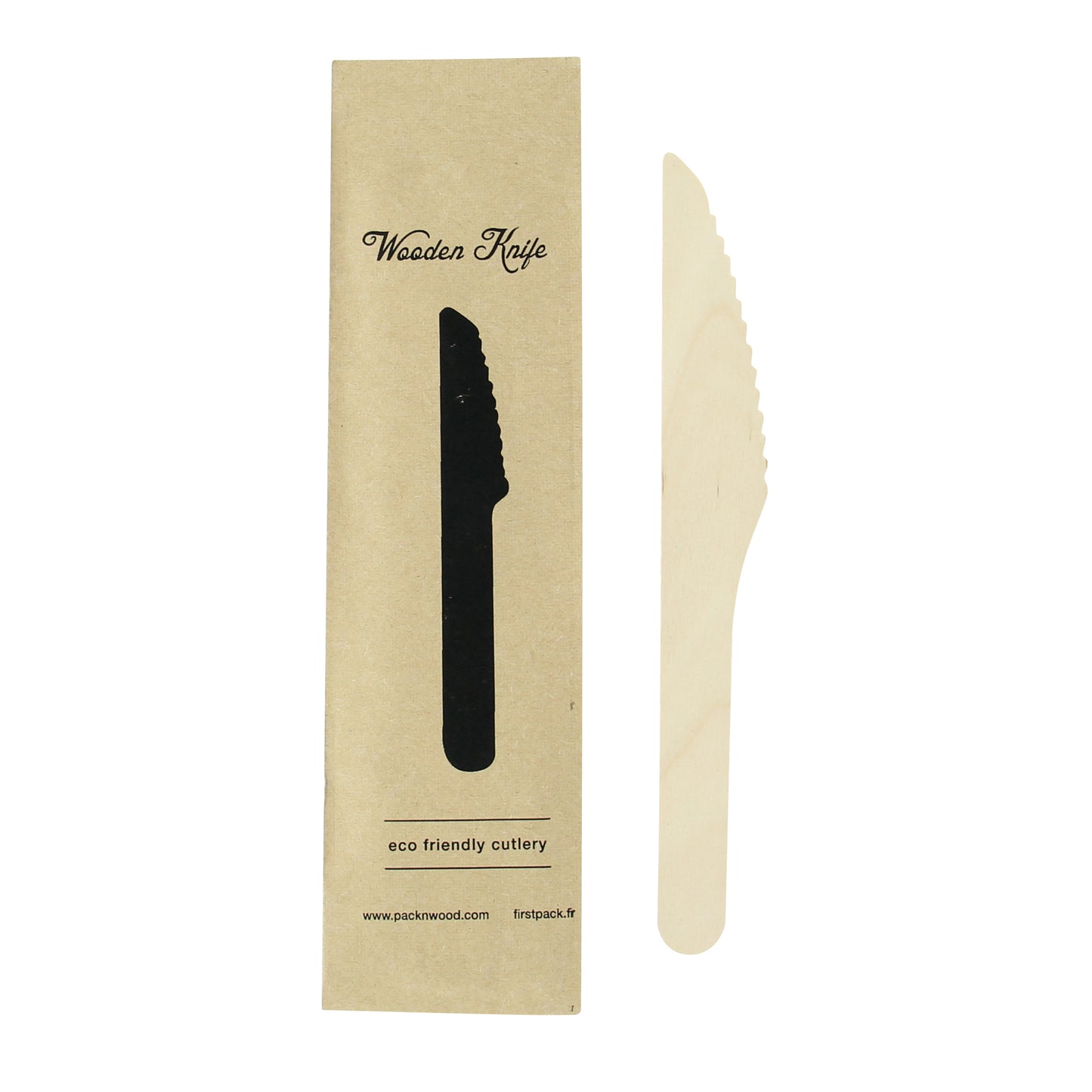 Wooden Knife Wrapped in Paper Wrapper