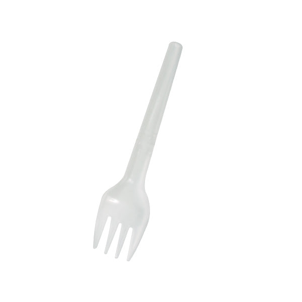 White Folding Fork Wrapped