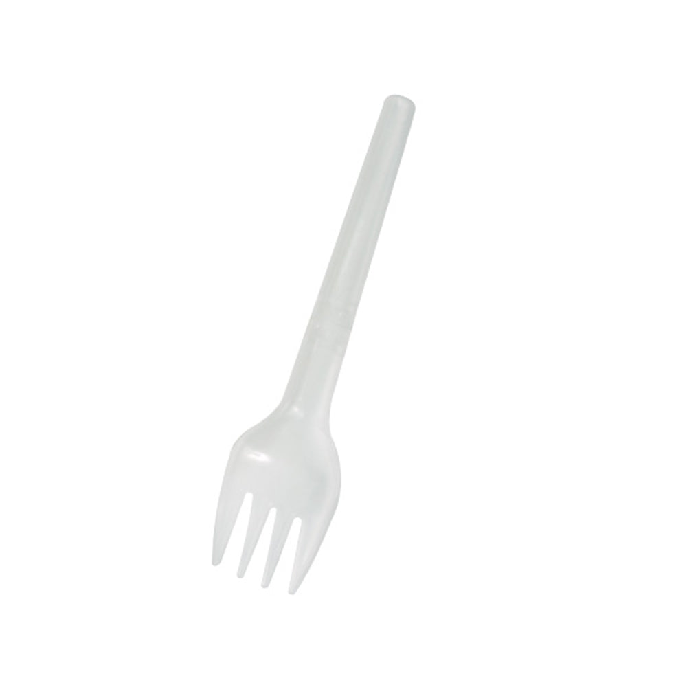 White Folding Fork Wrapped
