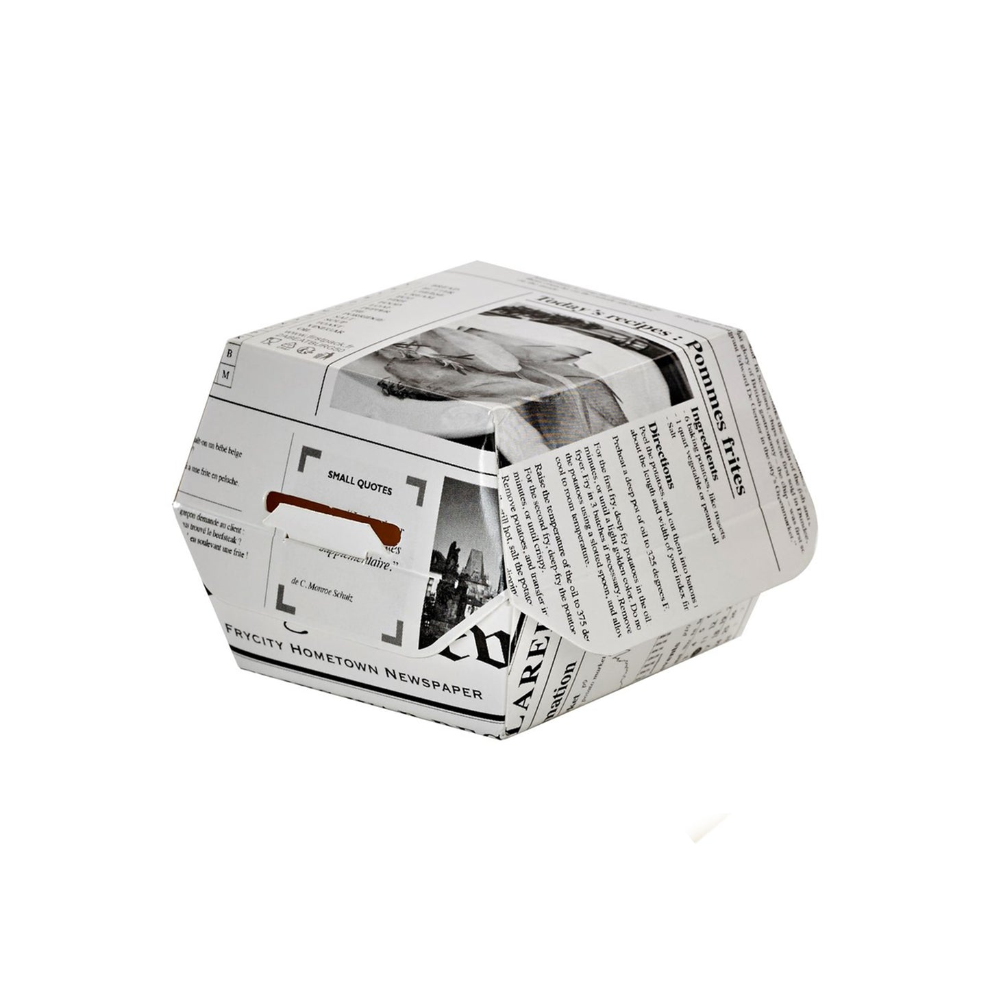 Newspaper Print Mini Slider Box