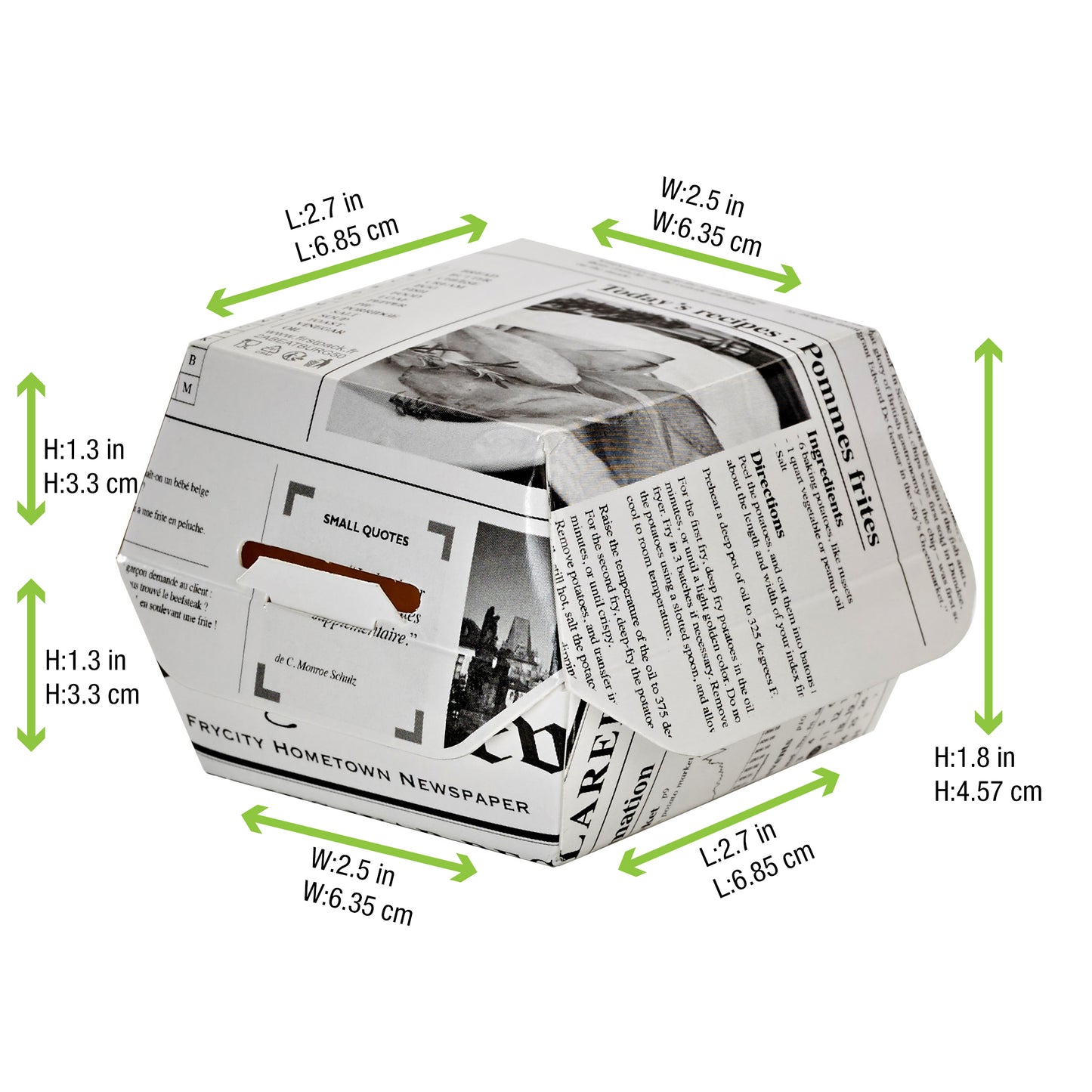 Newspaper Print Mini Slider Box