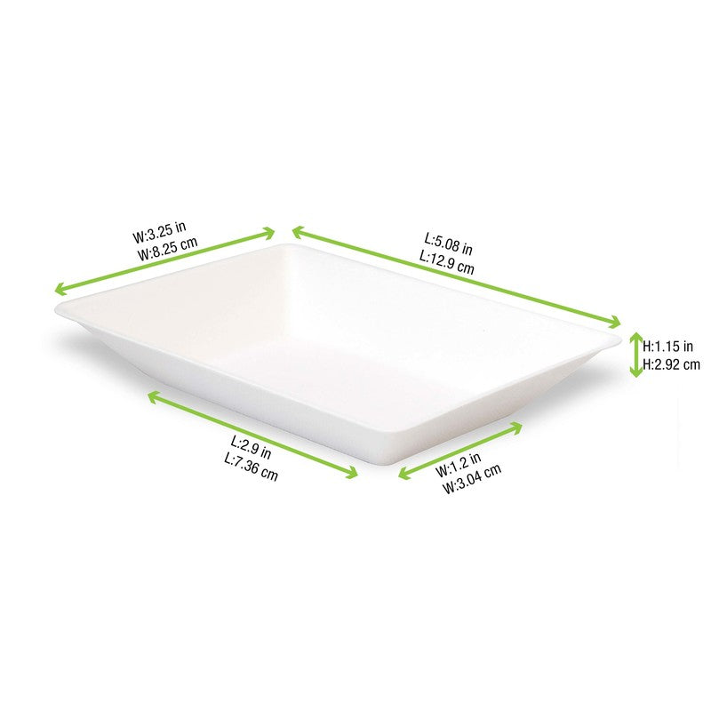 Eco-Design White Sugarcane Plate 800/Case