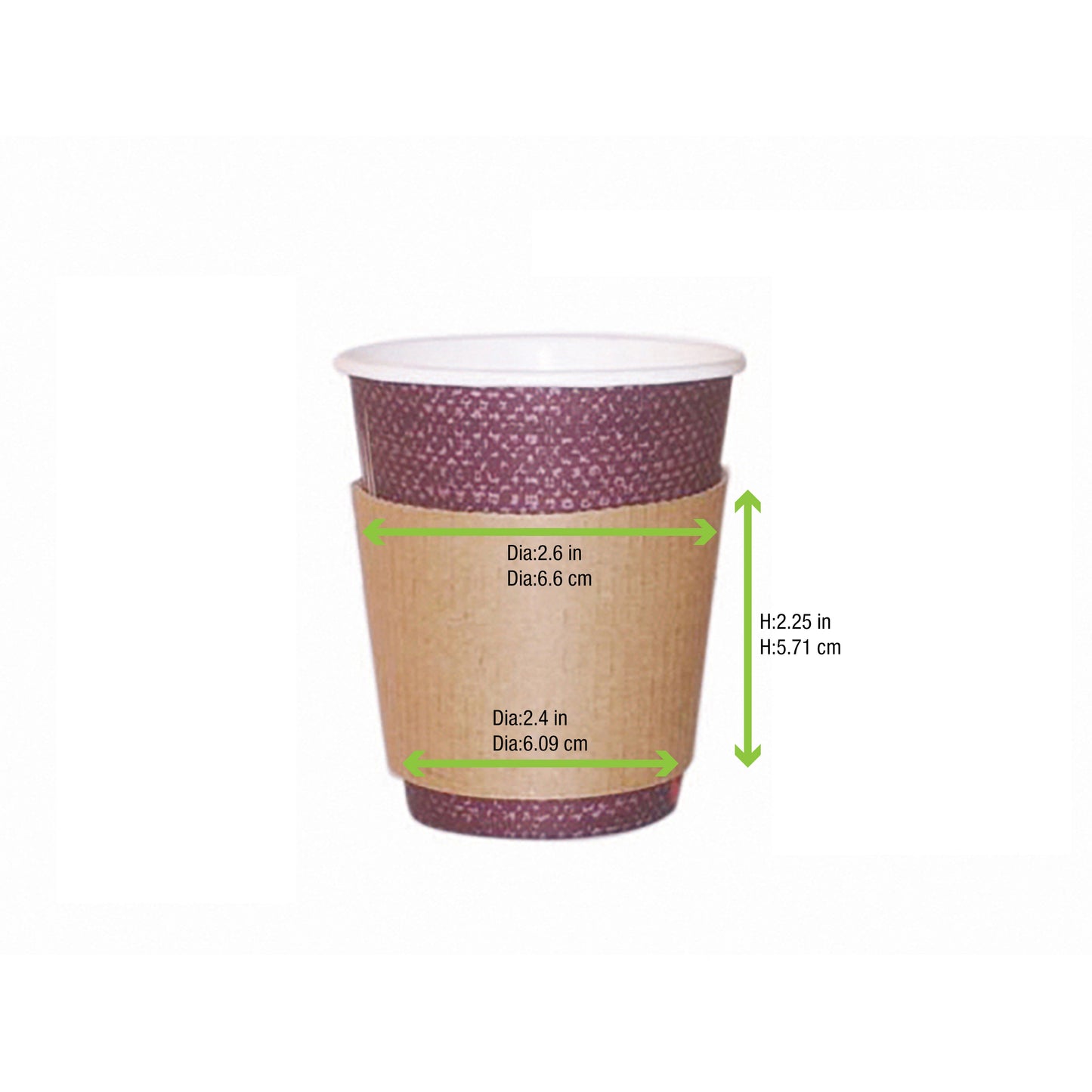 Coffee Cup Sleeve for 8-10 oz Cups
