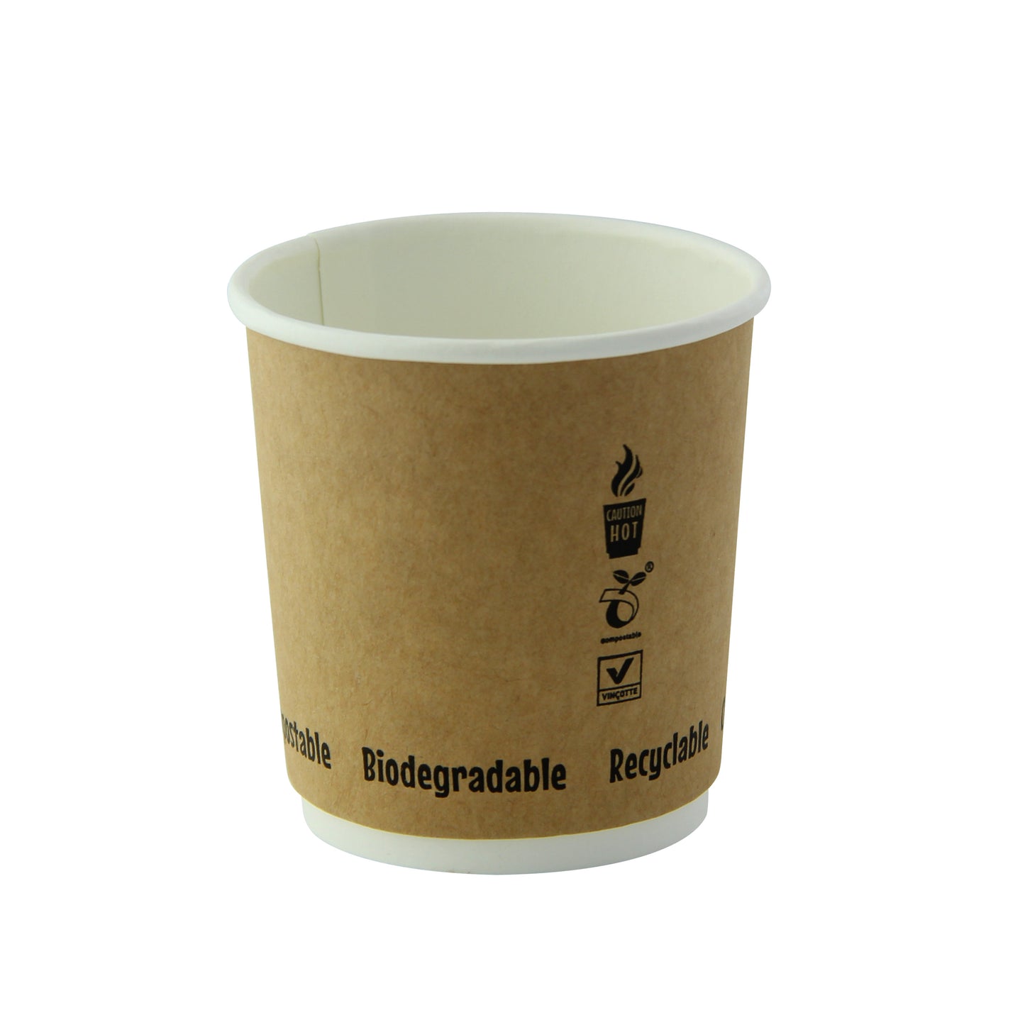 Double Wall Kraft Compostable Paper Cup 1000/Case