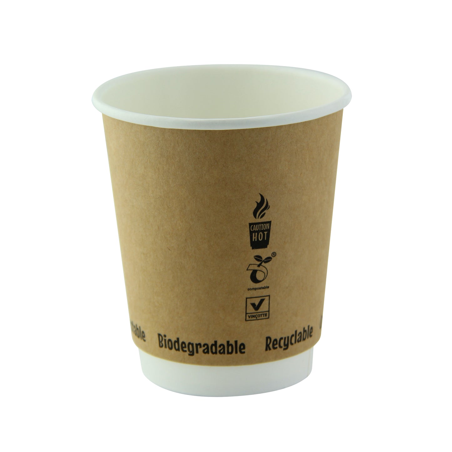 Double Wall Kraft Compostable Paper Cup 500/Case