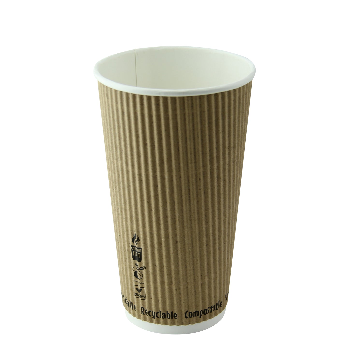 Compostable Rippled Kraft Cup 500/Case