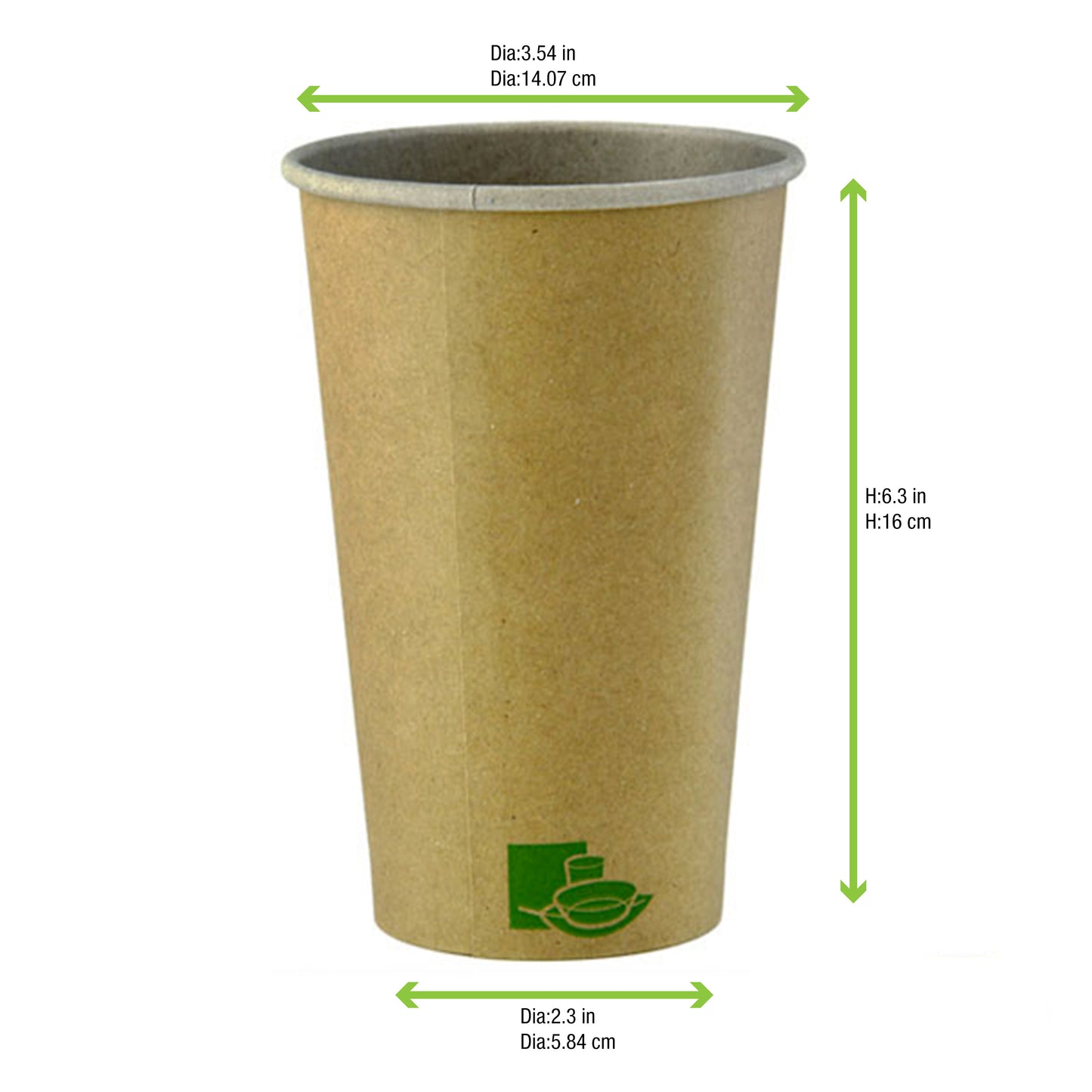 Zen Kraft Recyclable Paper Cup