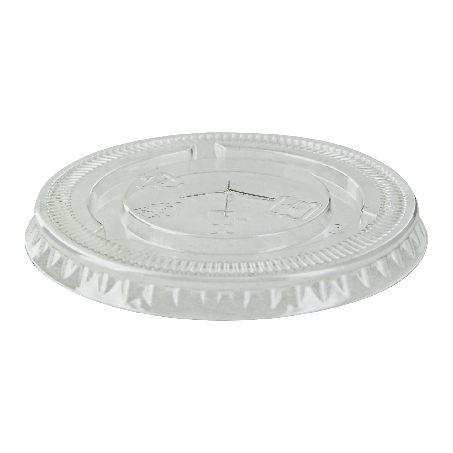 Clear PET Flat Lid With Hole for 210POC81N & 210POB80 & 210POC121N & 210POB121