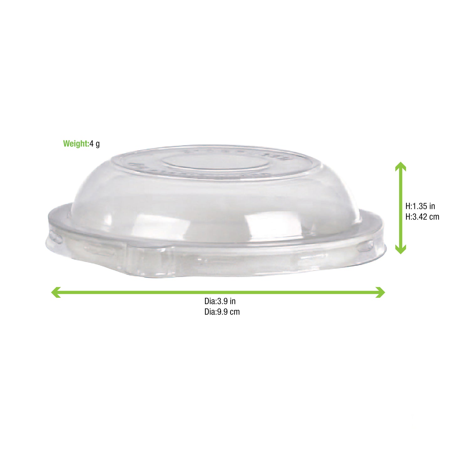Clear PET Dome Lid for 210POB270