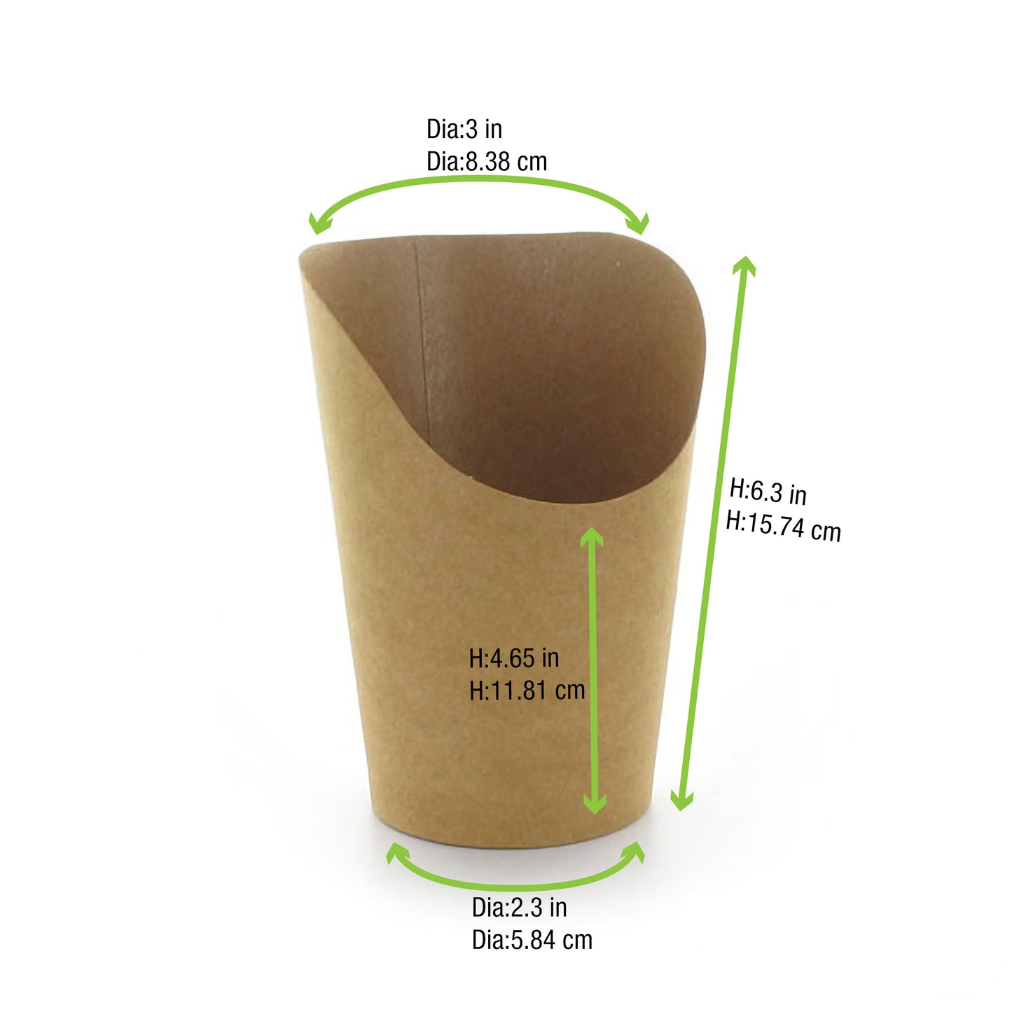 Kraft Wrap Cup 1000/Case