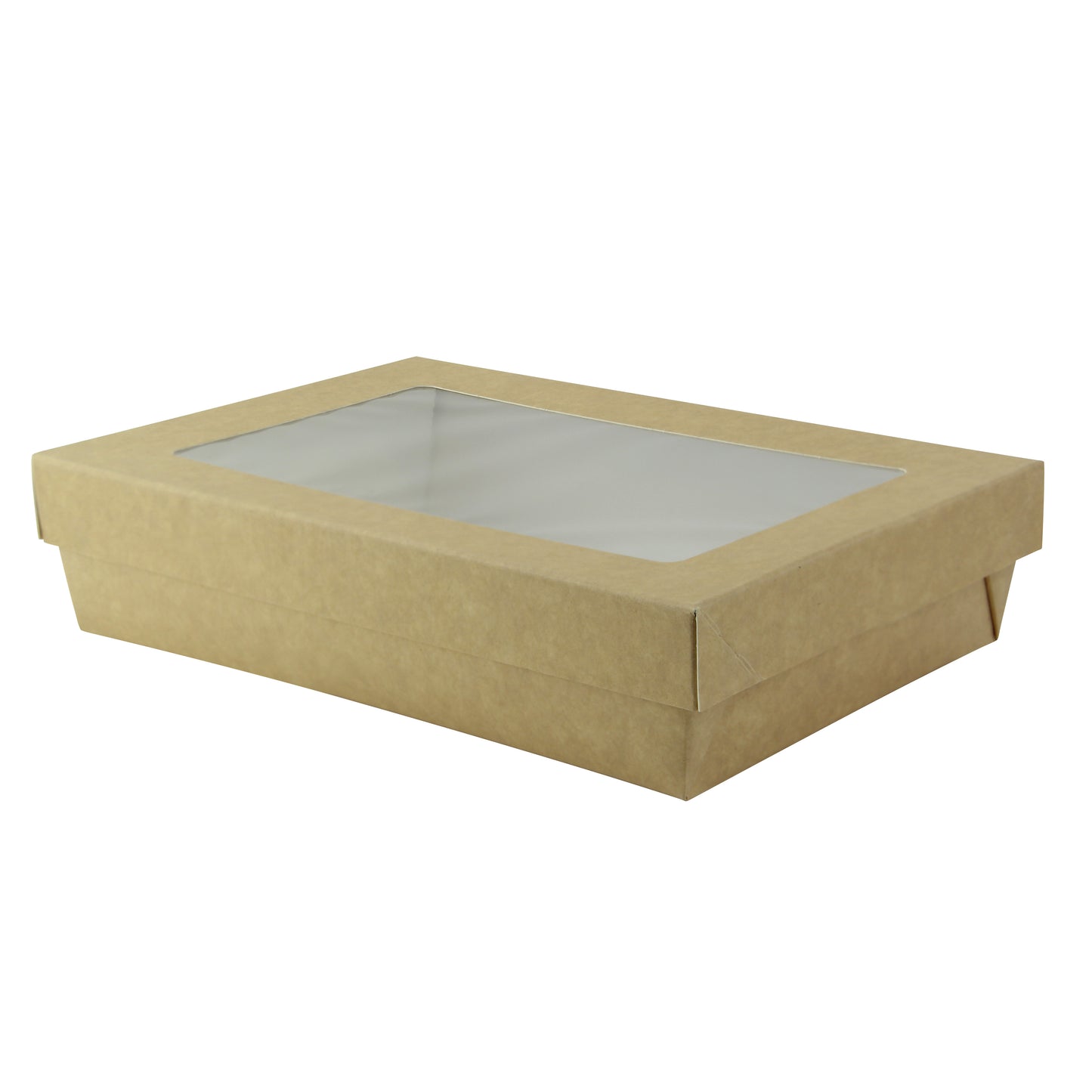 Rectangular Kraft Kray Boxes with PET Window Lid
