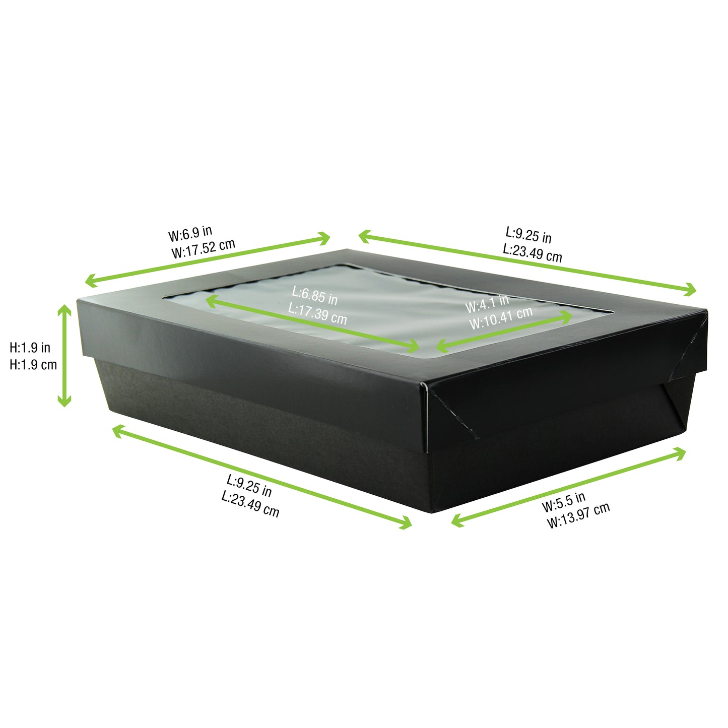 Bakeable Black Kray Box with PET Lid