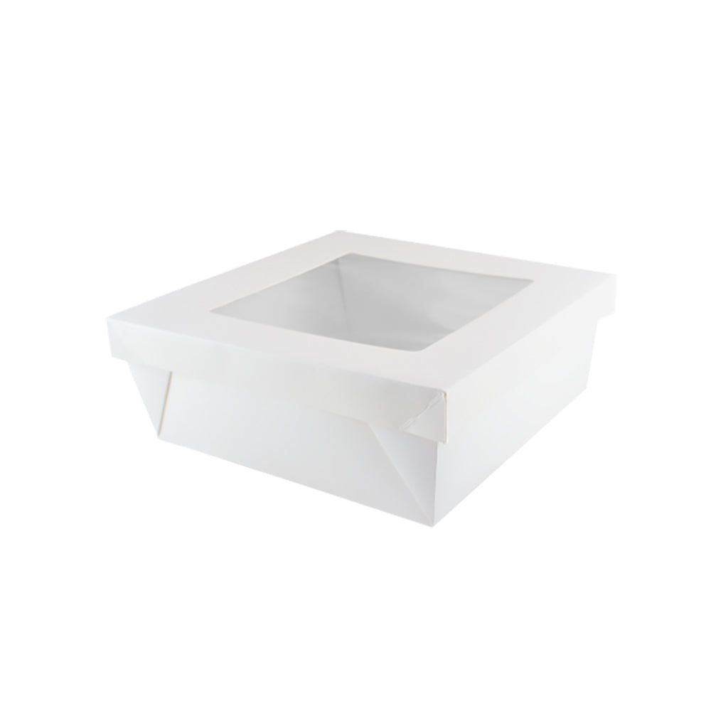 White Kray Boxes with PET Window Lid 100/Case