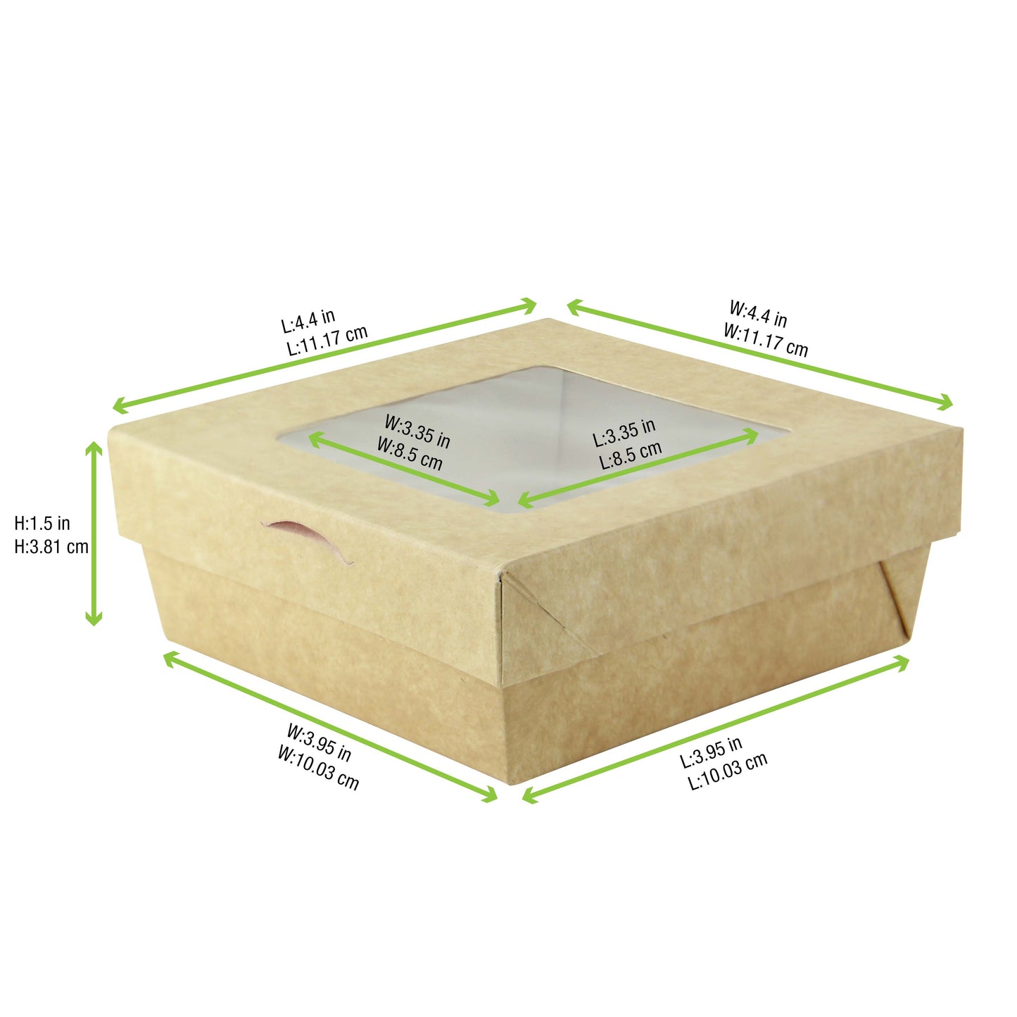 Bakeable Kraft Kray Box with PET Lid
