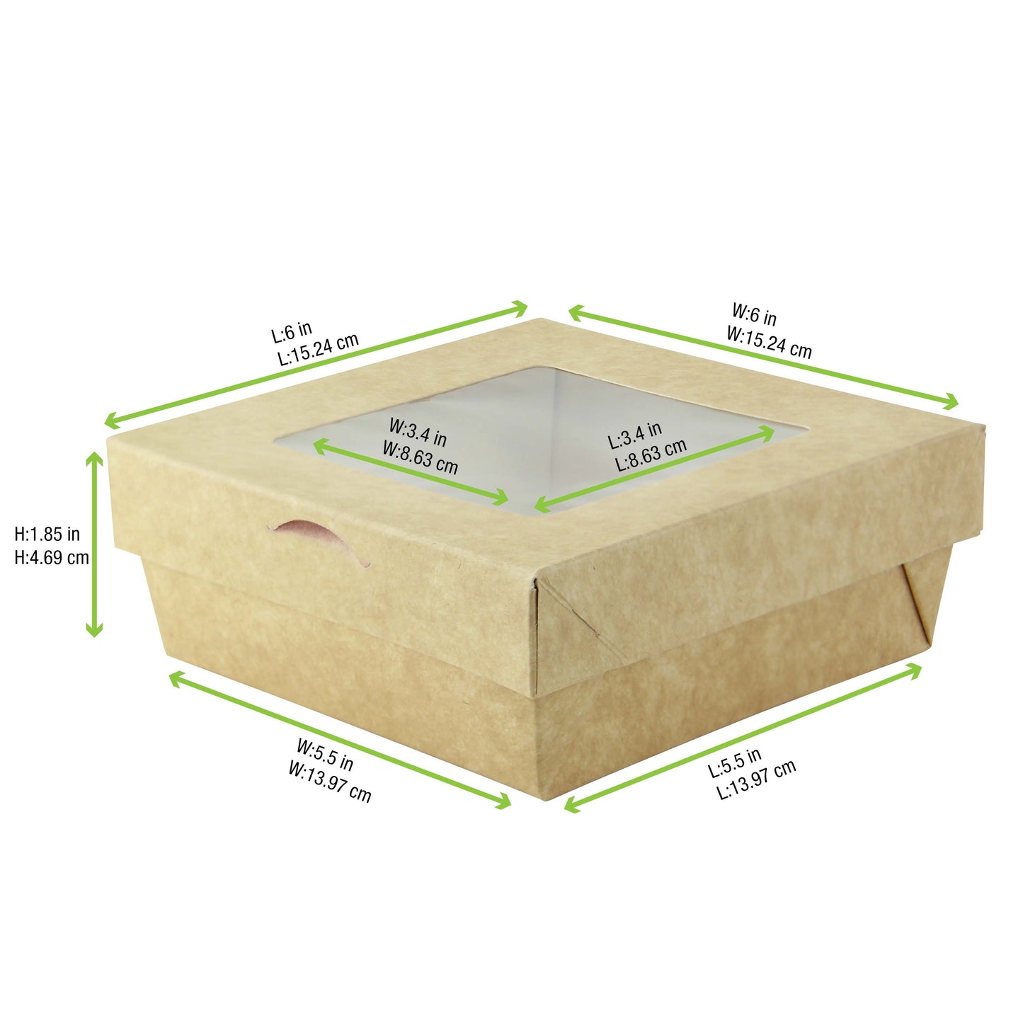 Bakeable Kraft Kray Box with PET Lid