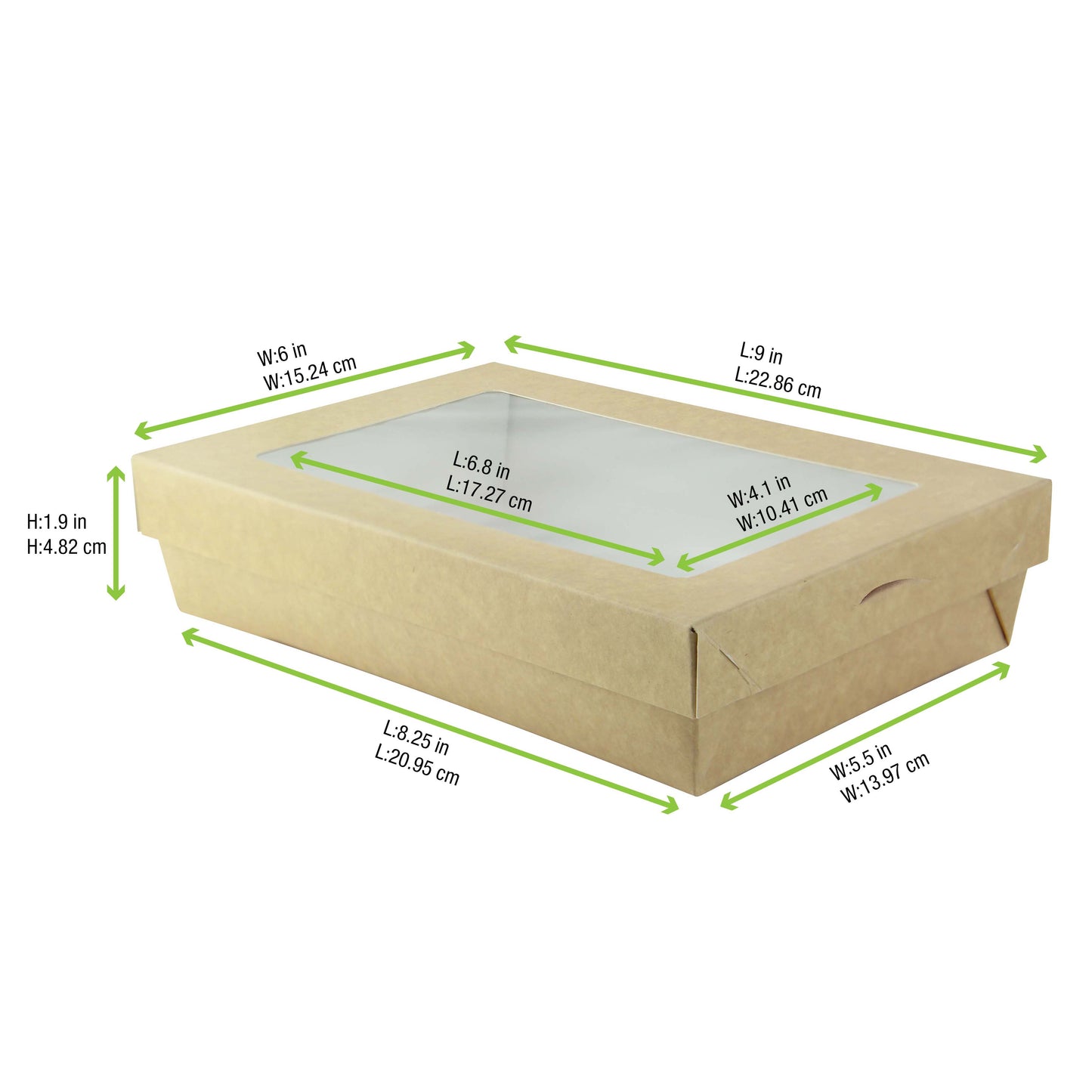 Bakeable Kraft Kray Box with PET Lid