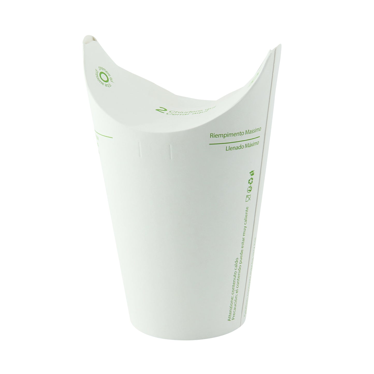Lid-free Paper Cup Single Wall
