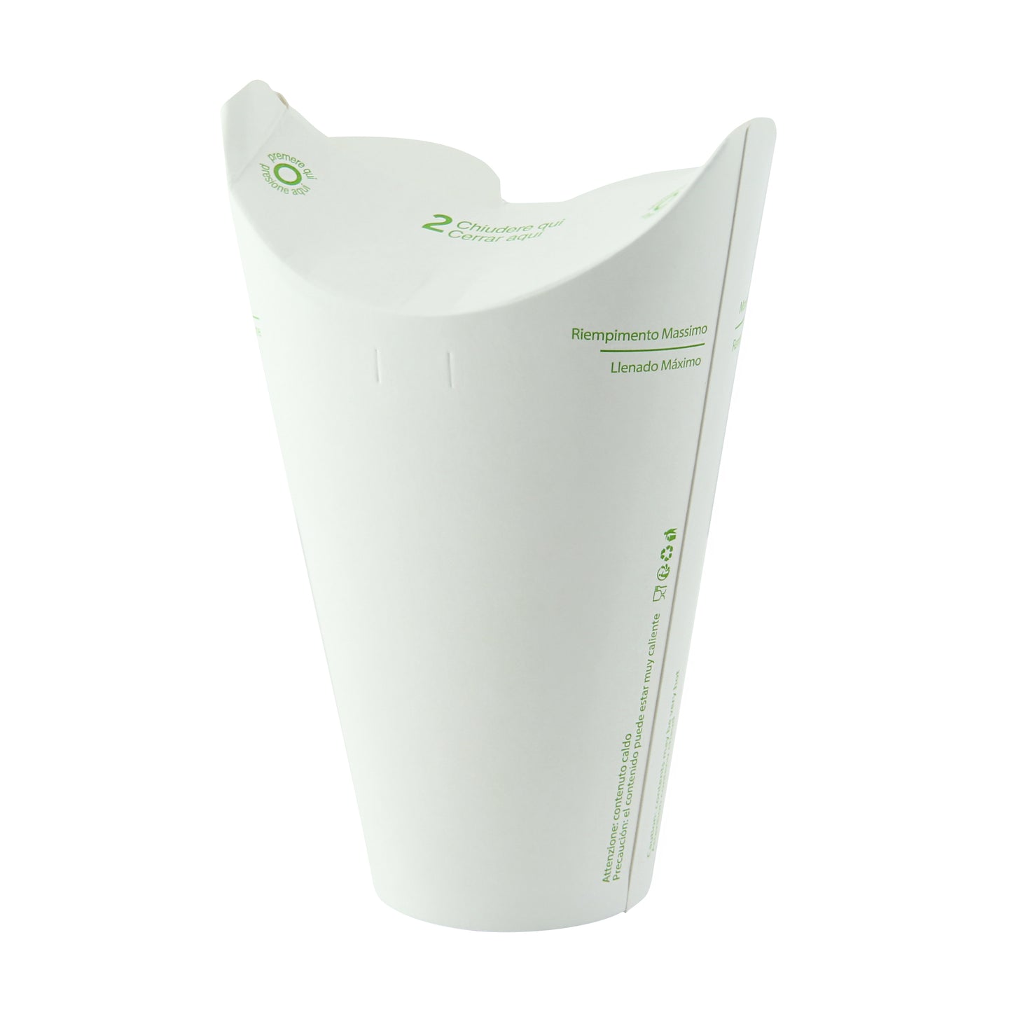 Lid-free Paper Cup Single Wall