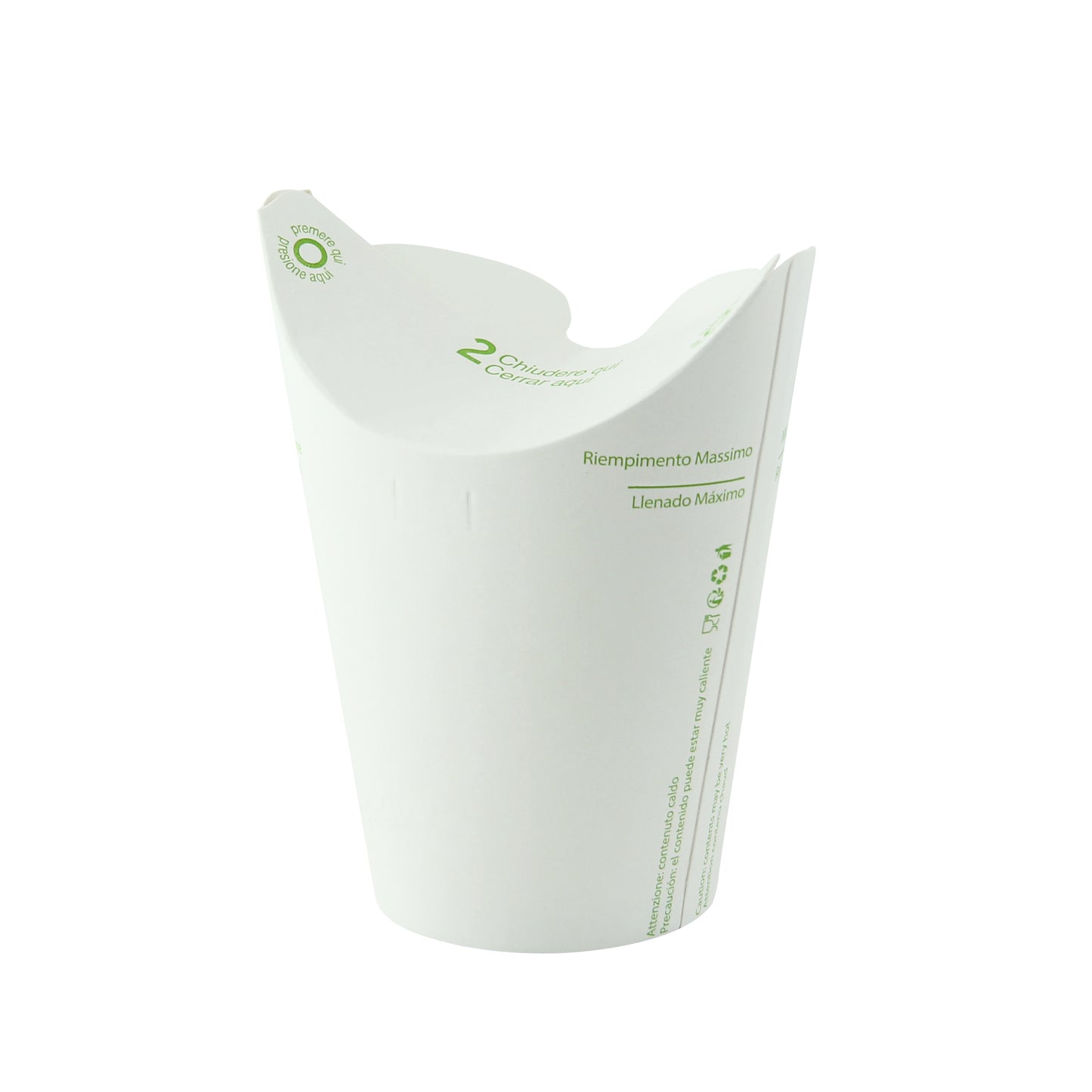 Lid-free Paper Cup Single Wall