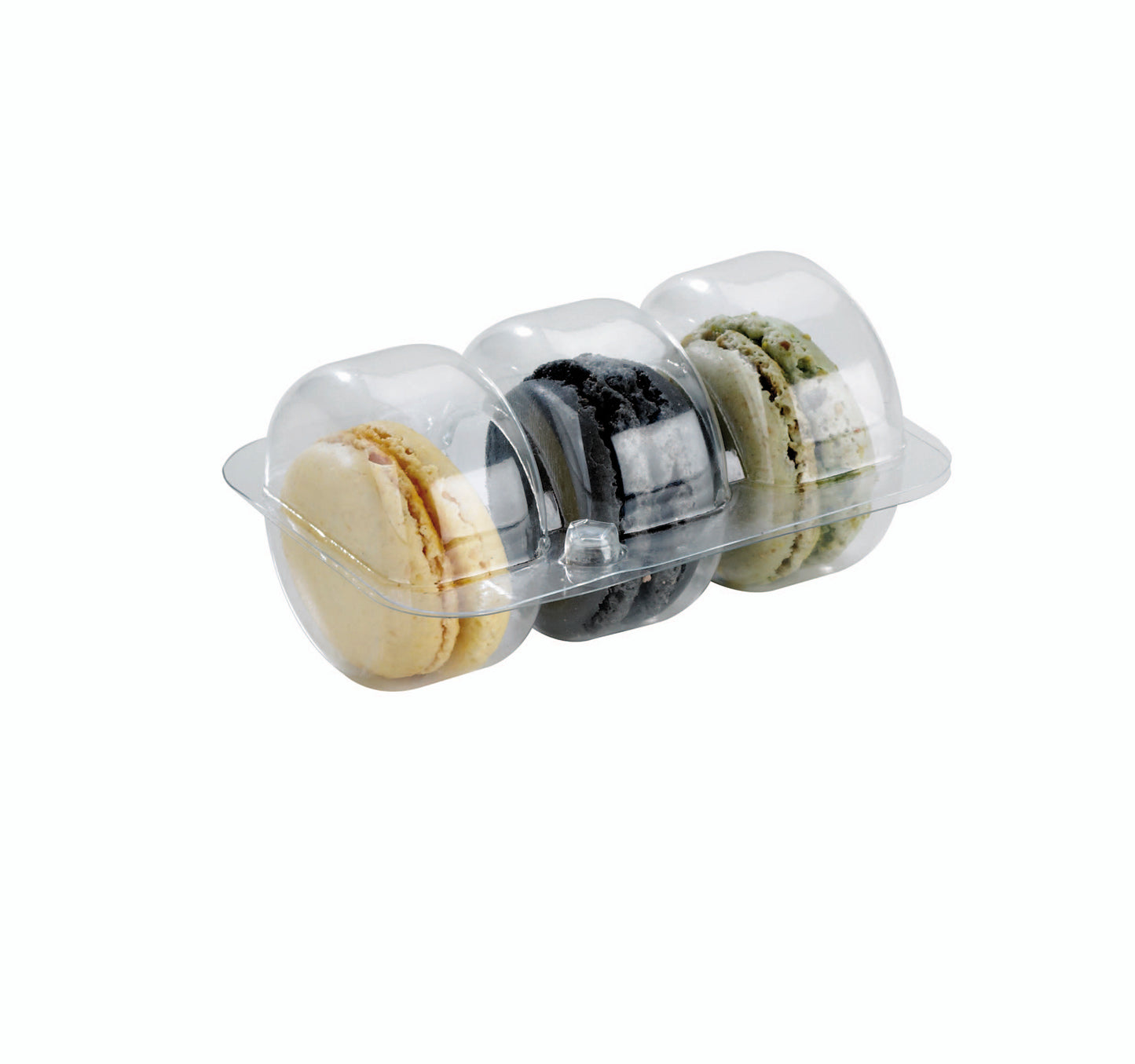 Insert for 3 Macarons (1x3) with Clip Closure