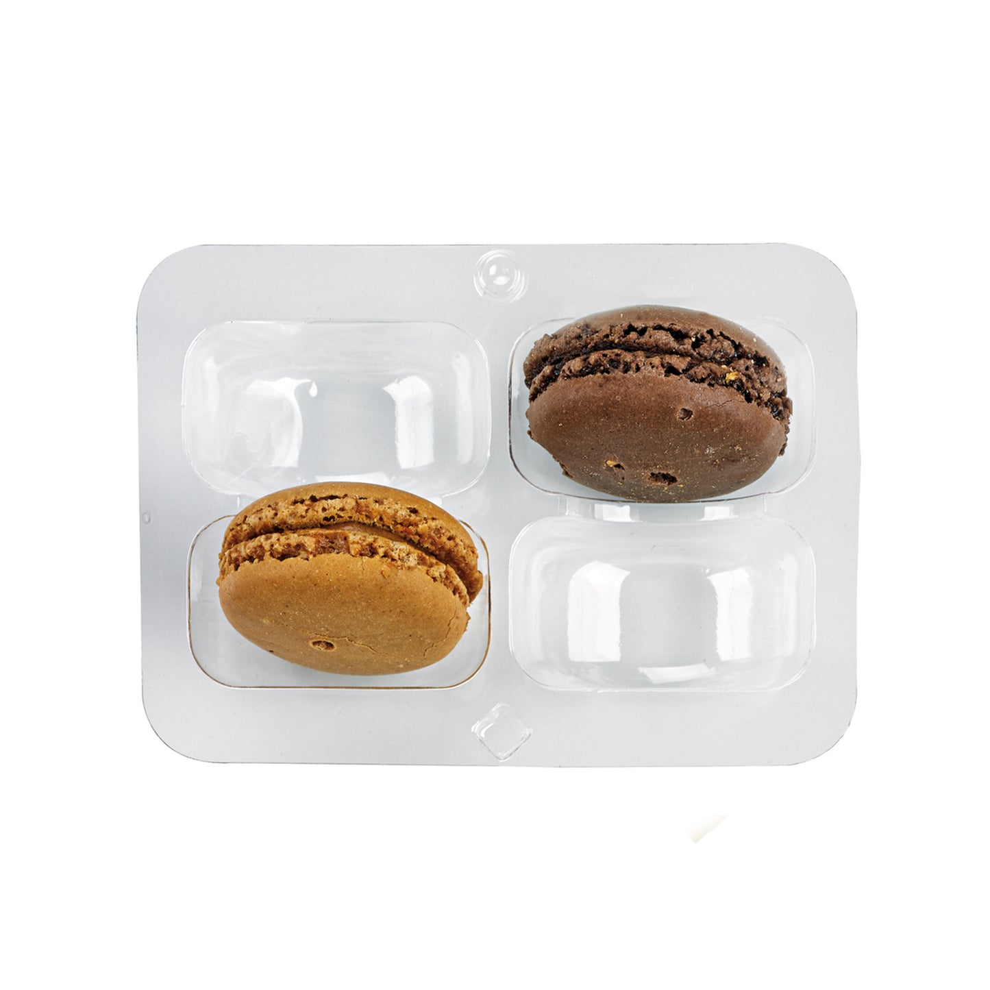 Insert for 4 Macarons (2x2) with Clip Closure