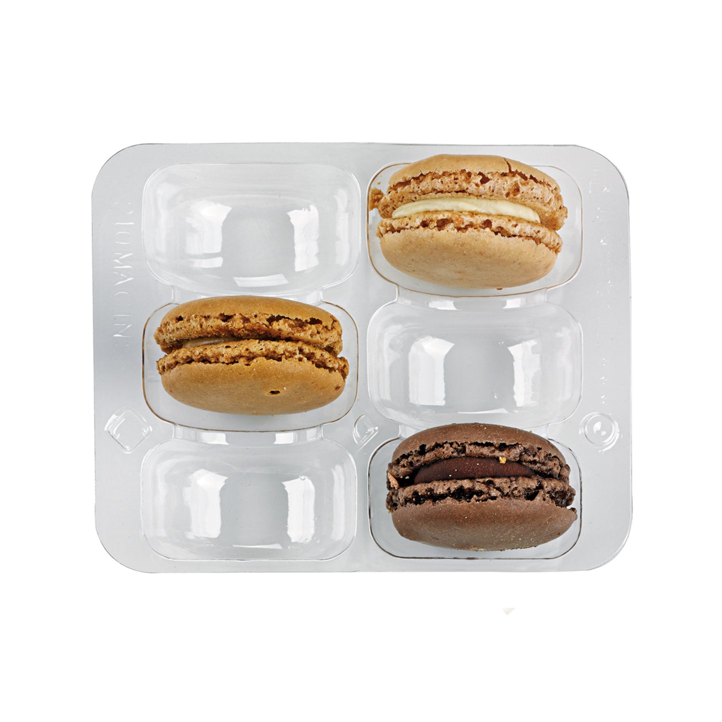 Insert for 6 Macarons (2x3) with Clip Closure