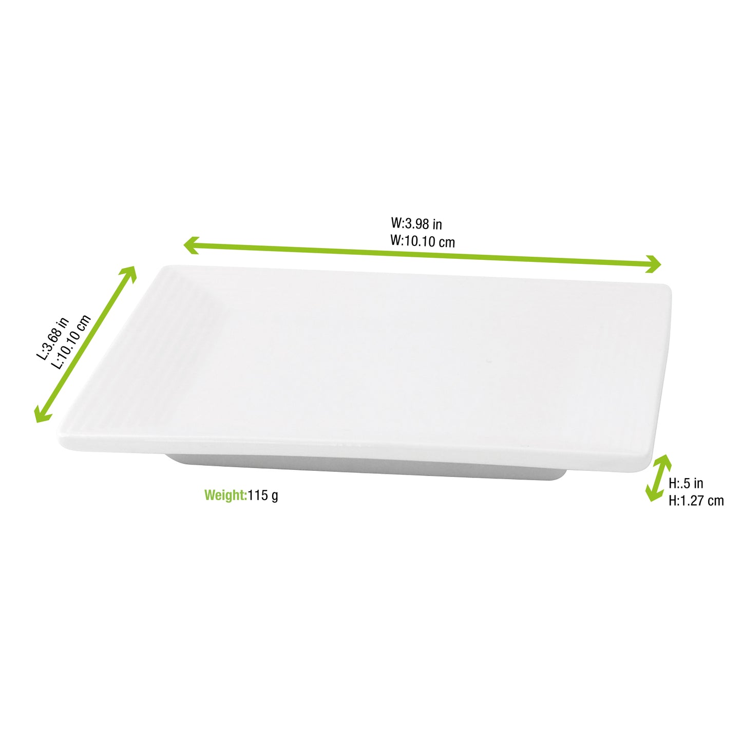 Mini White Square Dish