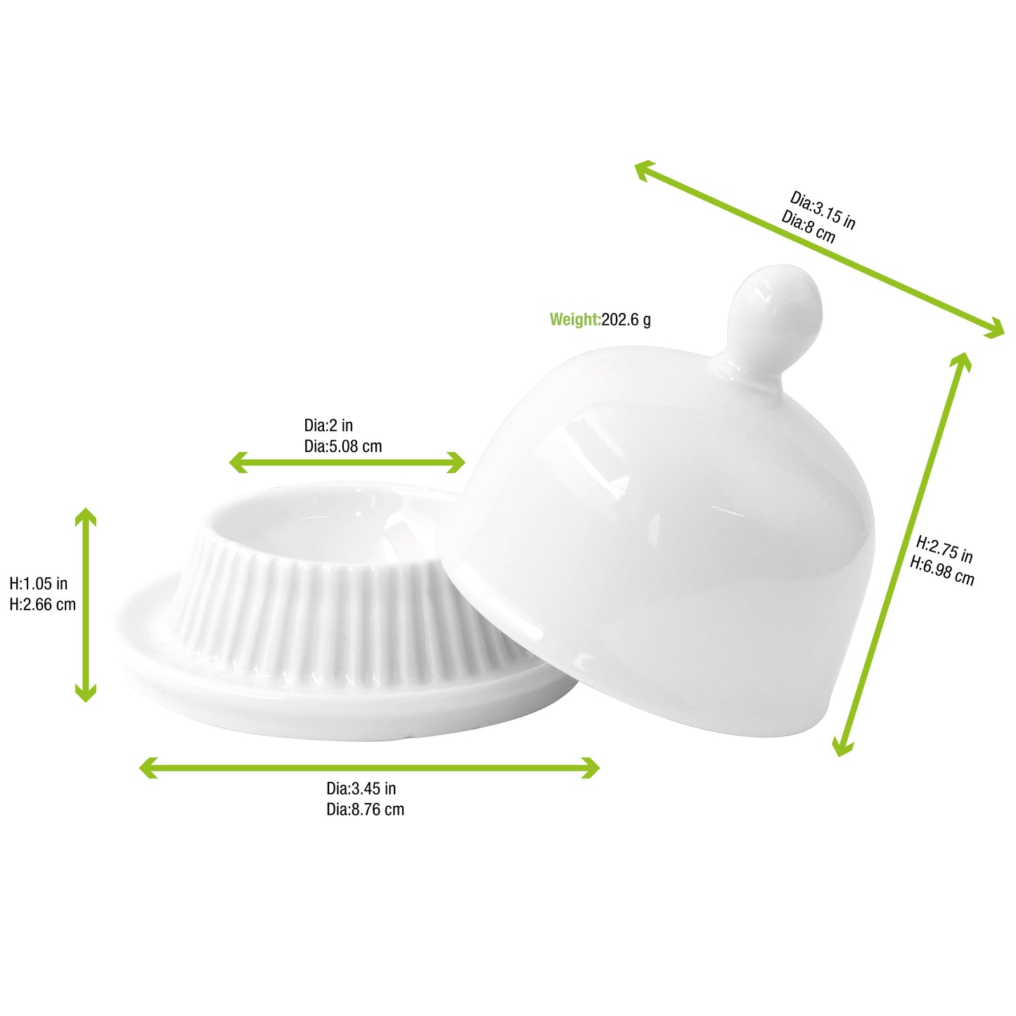 Mini Porcelain Bell Dish