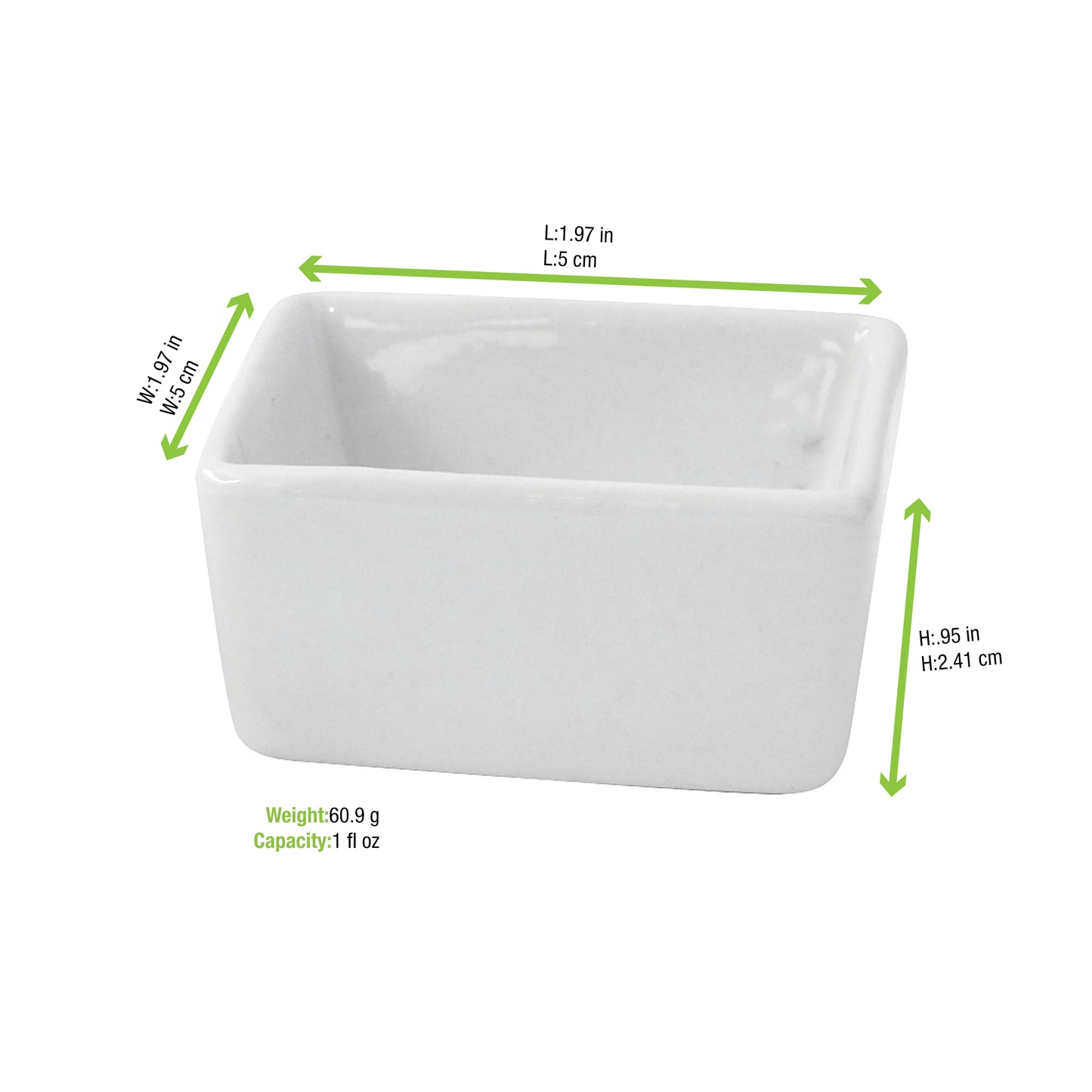 Mini White Cubic Bowl