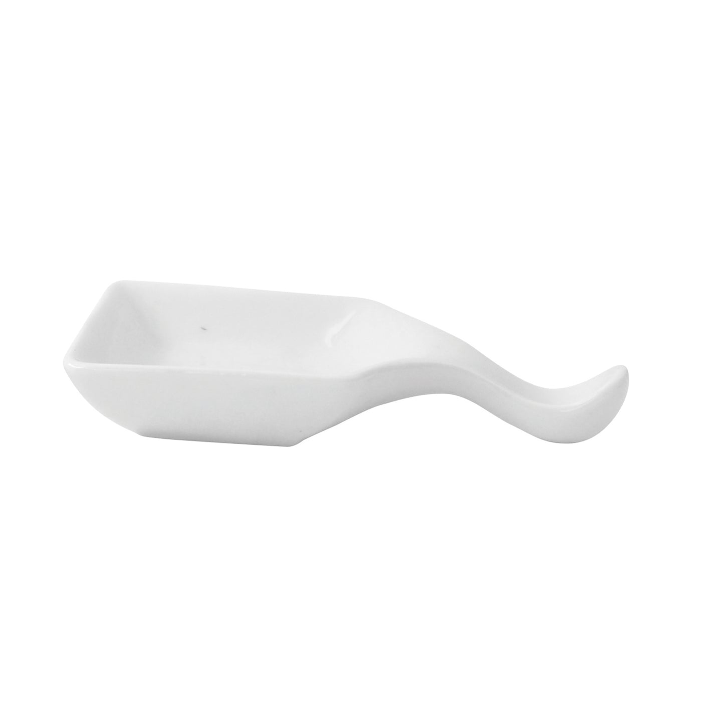 Mini White Square Spoon
