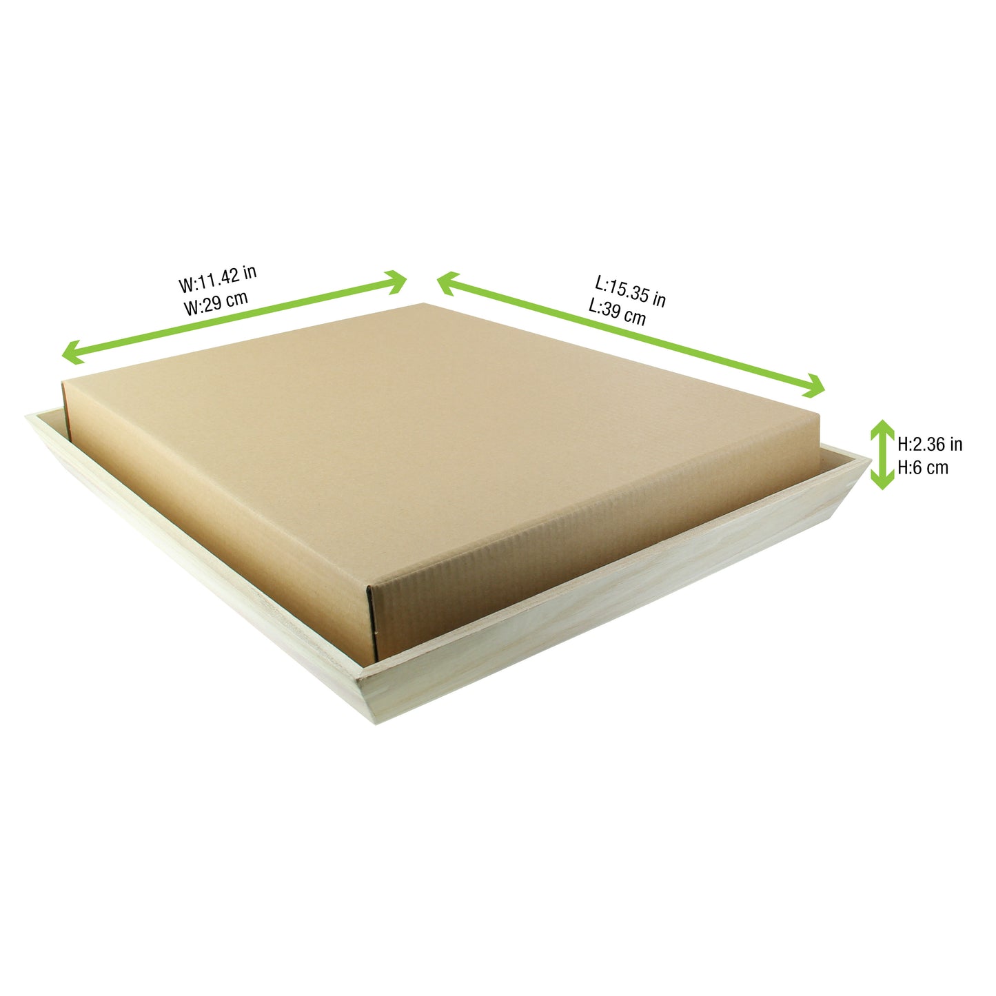 Kraft Cardboard Lid for 210WOODTRAY39