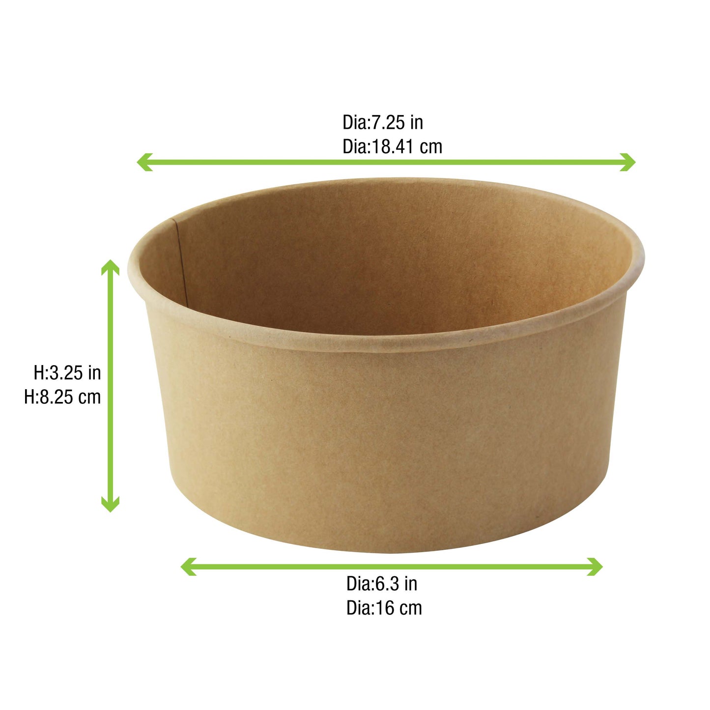 Round Kraft Salad Bucket