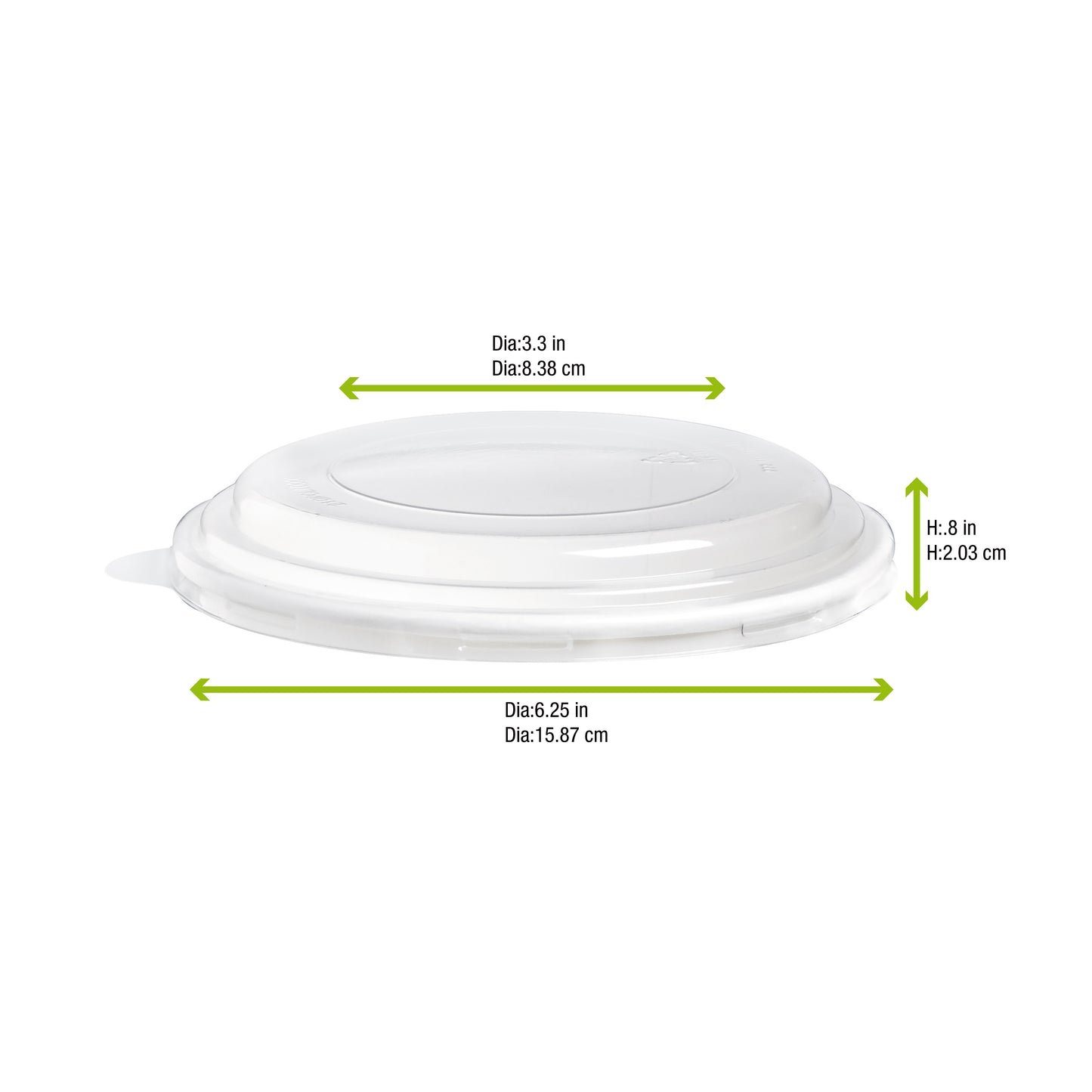 Clear PLA Lid for 210PCPLA750 & 210PCPLA1000