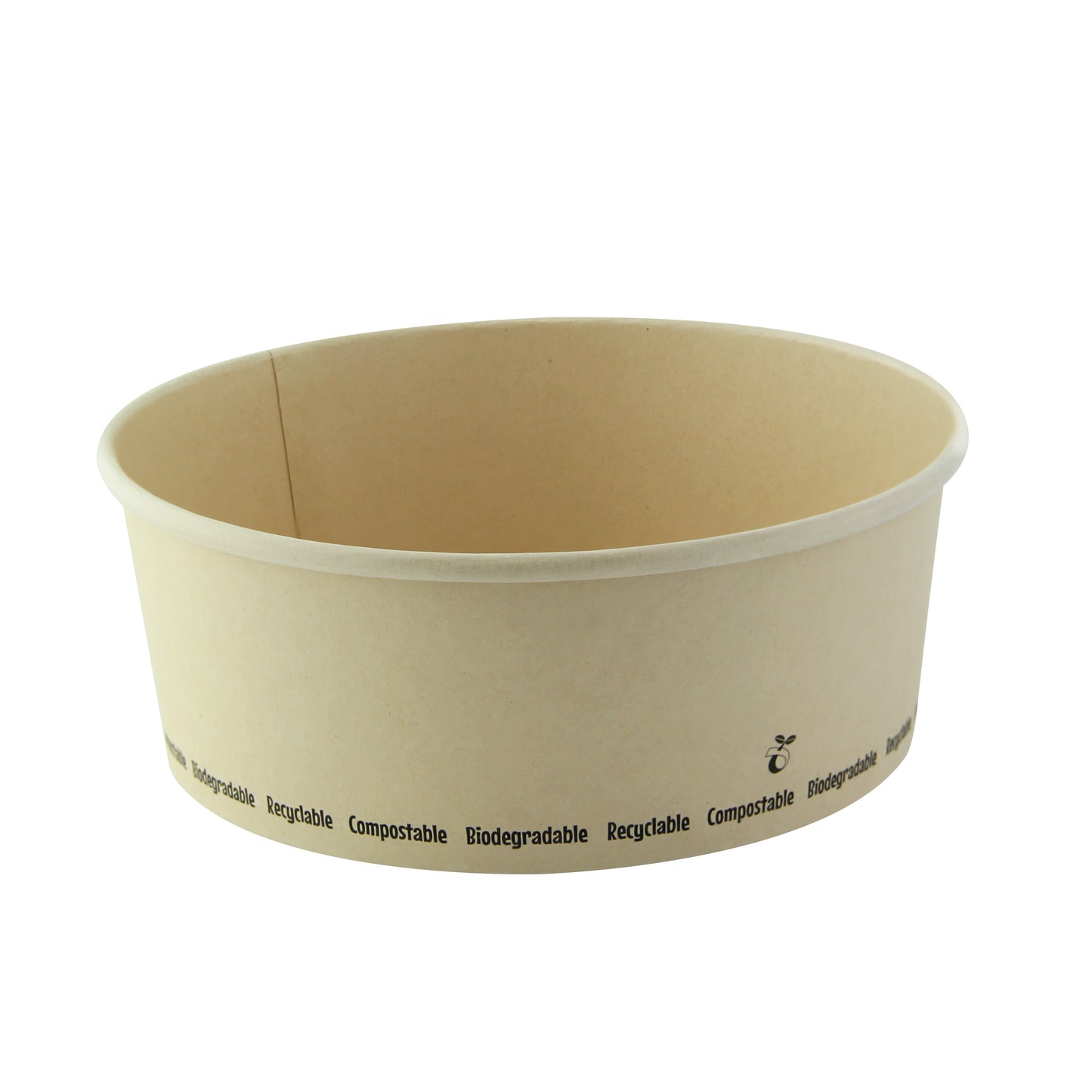Compostable Round Bamboo Fiber "Buckaty" Salad Box