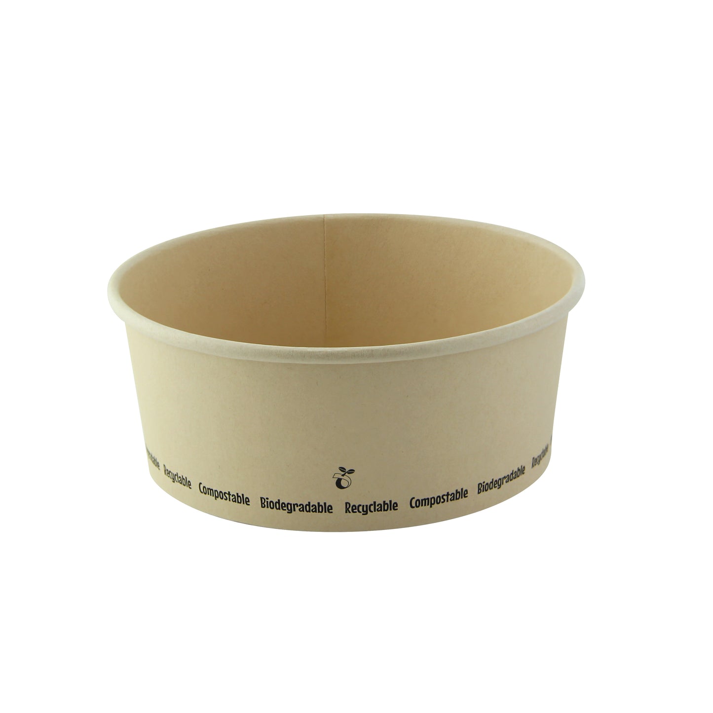 Compostable Round Bamboo Fiber "Buckaty" Salad Box