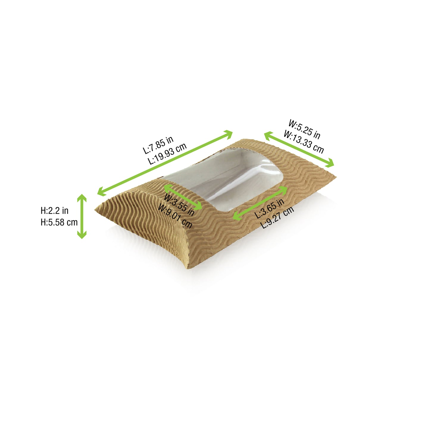 Square Pillow Pack with Window