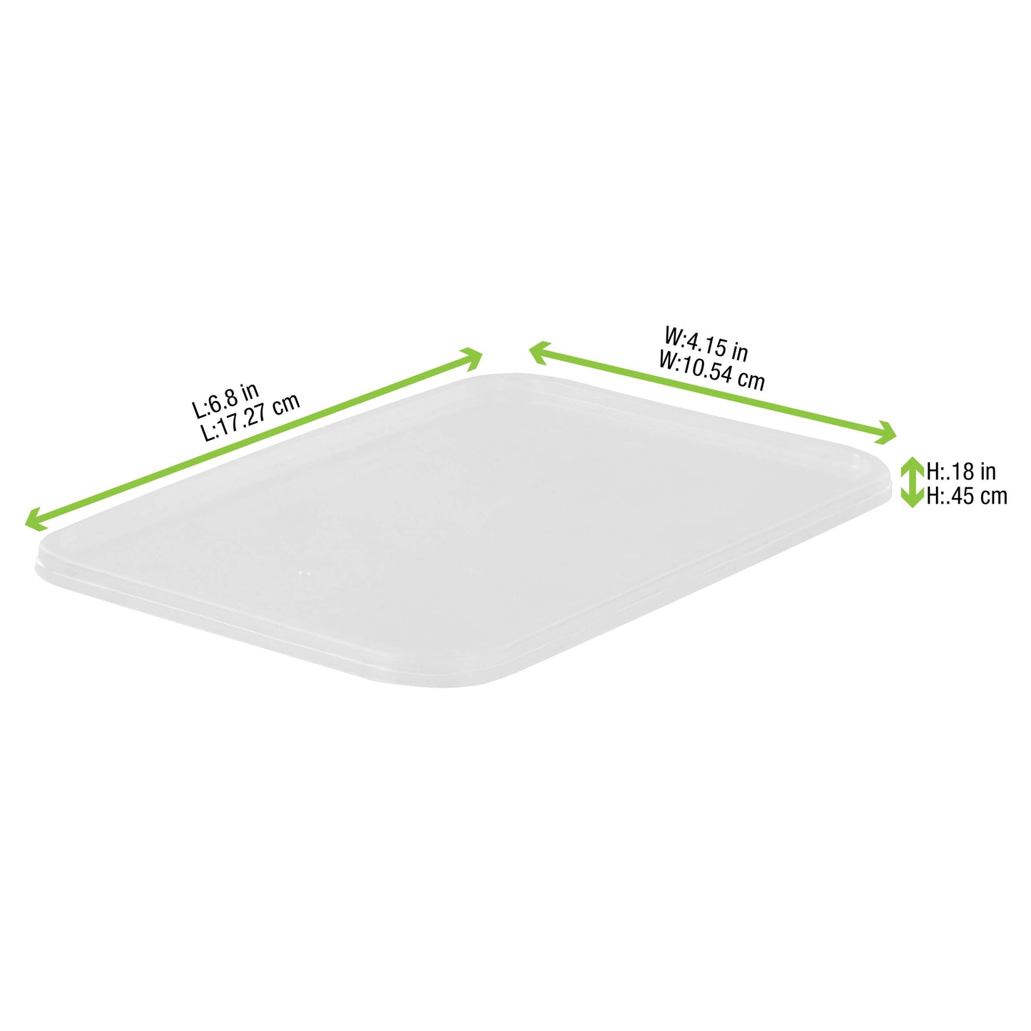 Clear PP Lid for 210APUREC500 & 210APUREC750
