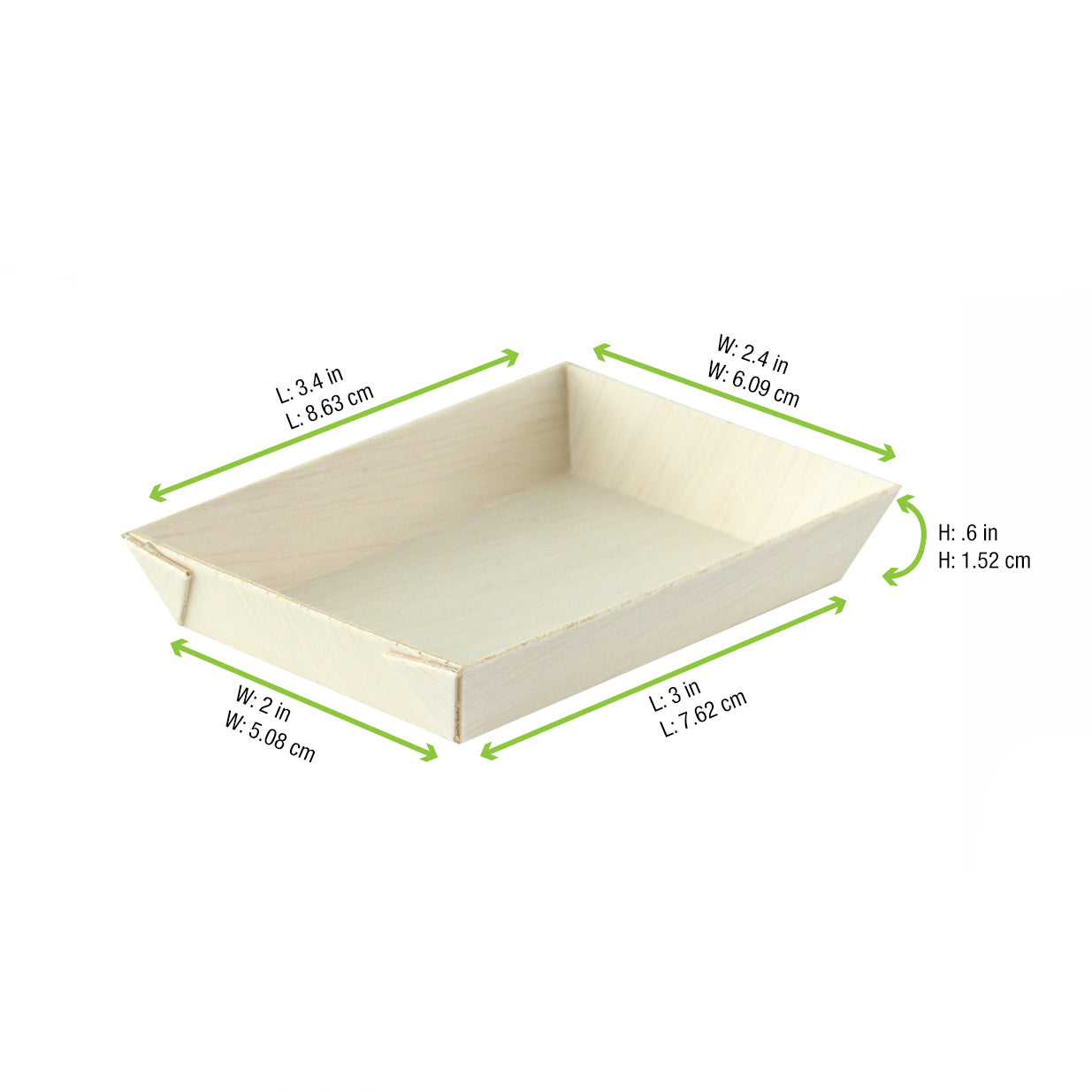 Mini Rectangular "Samurai" Wooden Tray