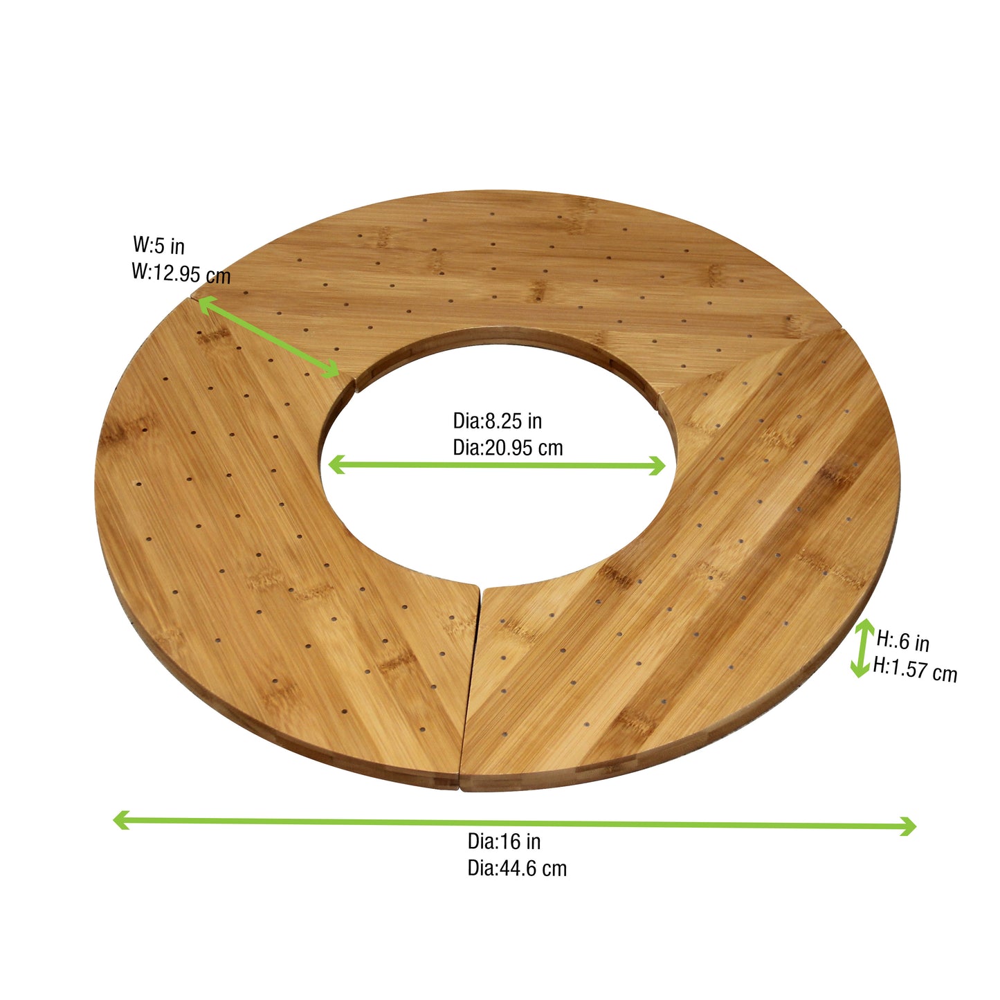 Donut Bamboo Pick Holder For 40 Picks