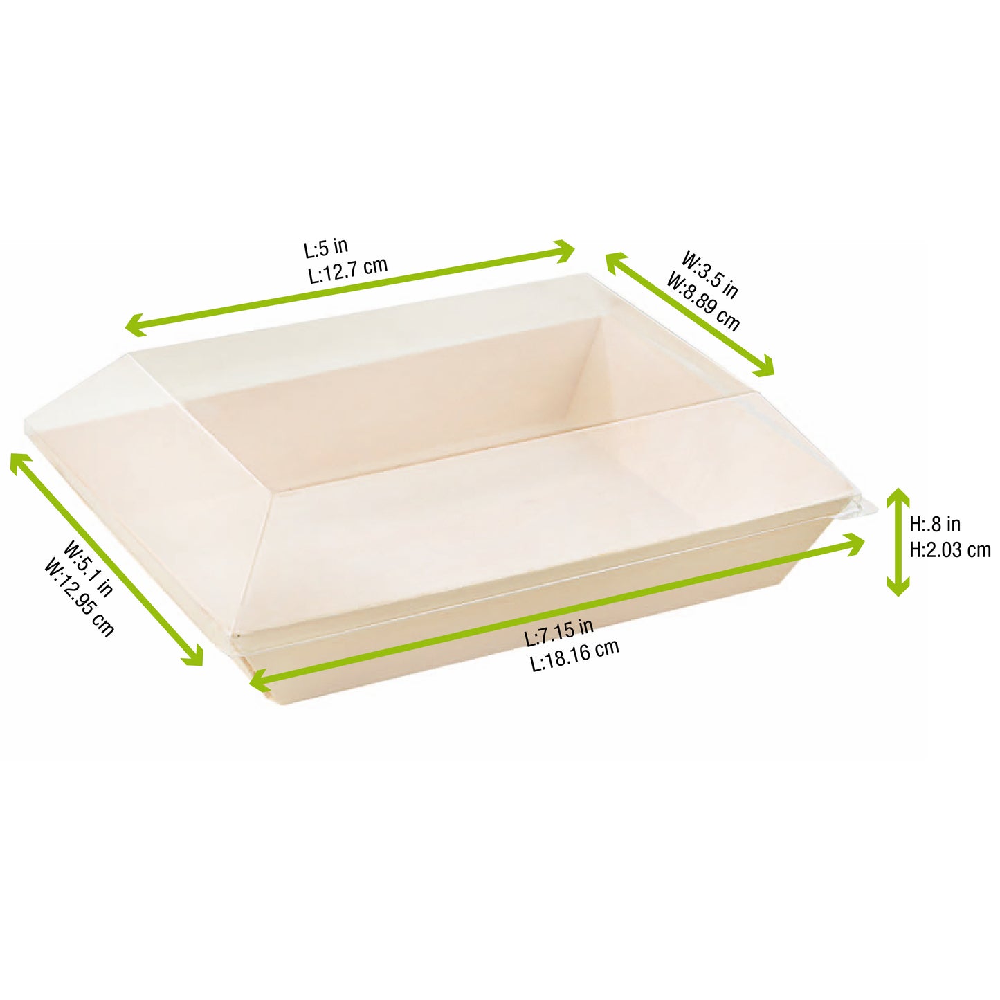 Clear PET Lid for 210SAMBQ130